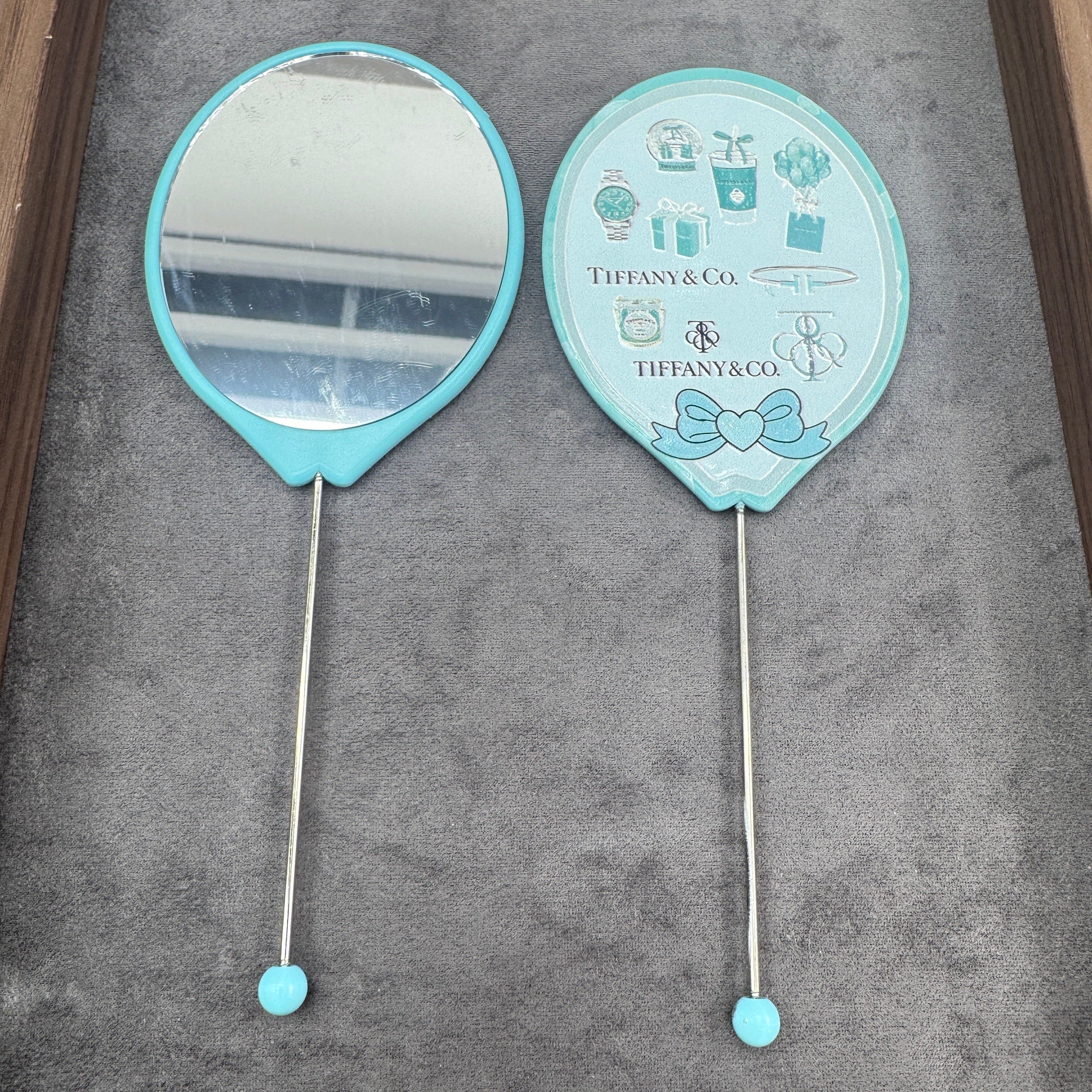 DIY Balloon-Shape Beadable mirror in Blue Color As Picture Shows