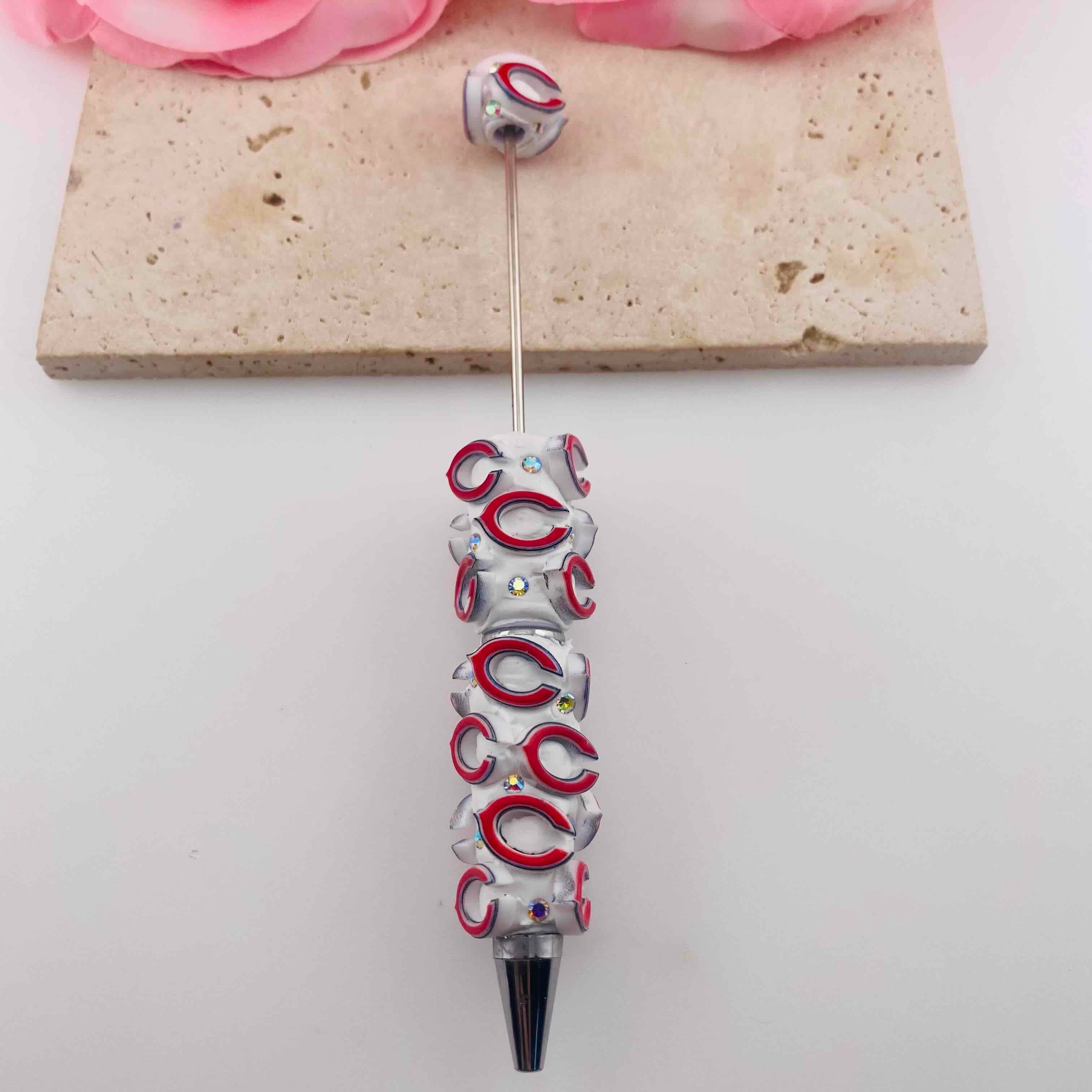 FS19825-Cincinnati Reds Team Clay Beaded Pens