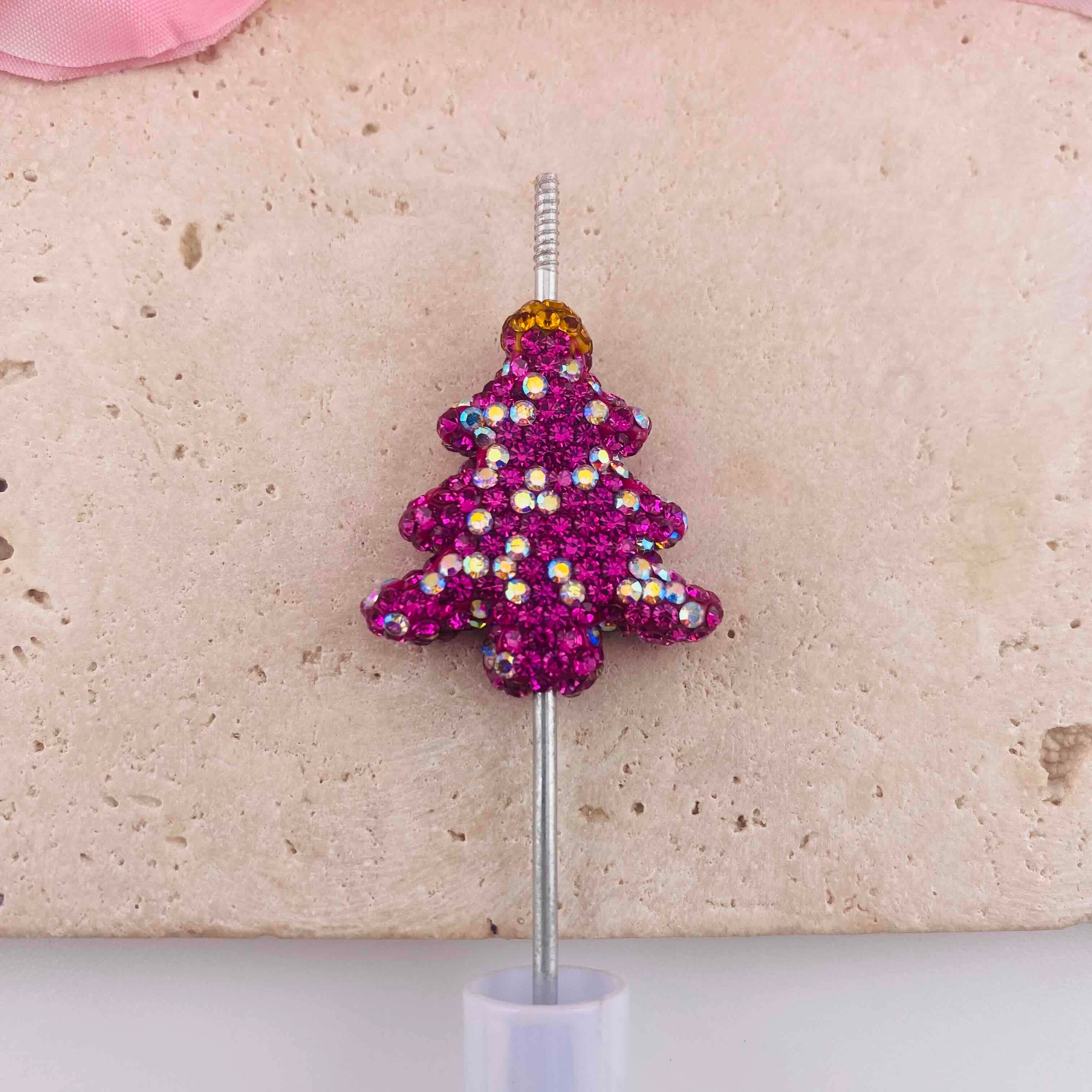 FS19905-About 27*30mm Rhinestone Christmas Tree Beads