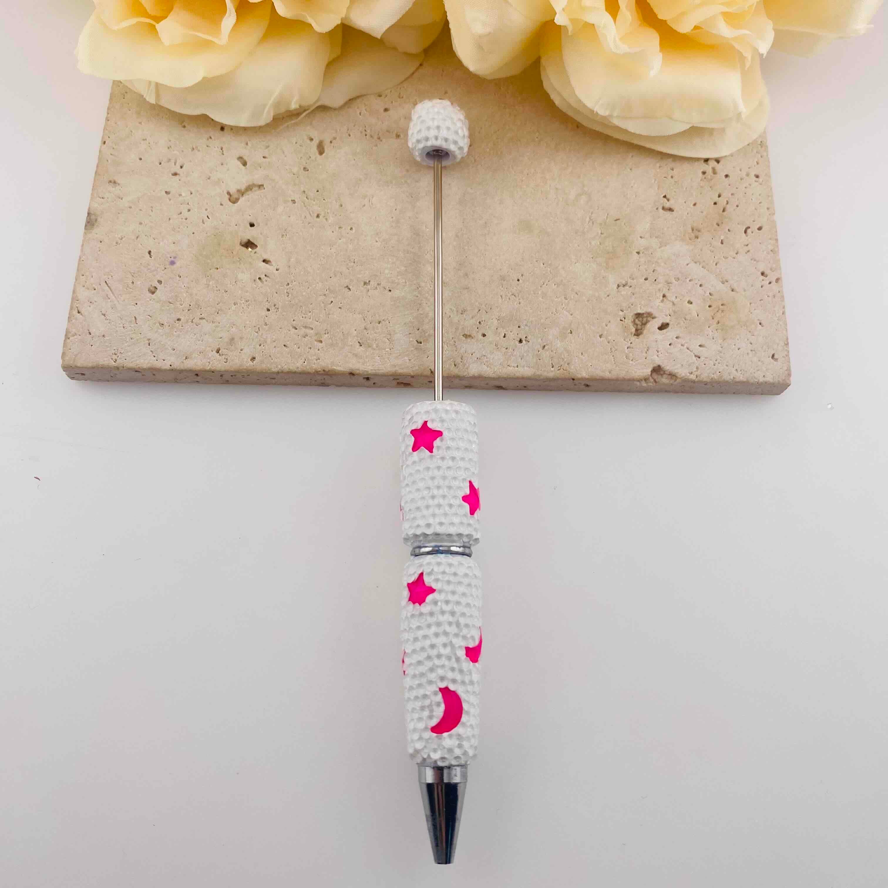 FS19961- Crystal Star and Moon Full Rhinestone Fancy Pens
