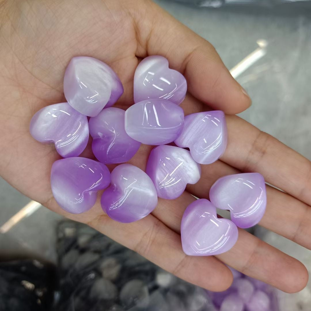 FS2268-20MM Cat Eyes Heart Shape Resin Acrylic Beads Fit For Beadable Pens