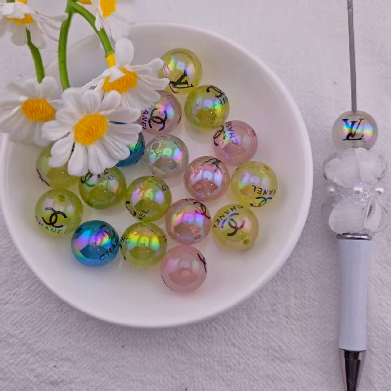 FS4288- 16mm Branded Mixed Luminous Beads Zoe's DIY Shop