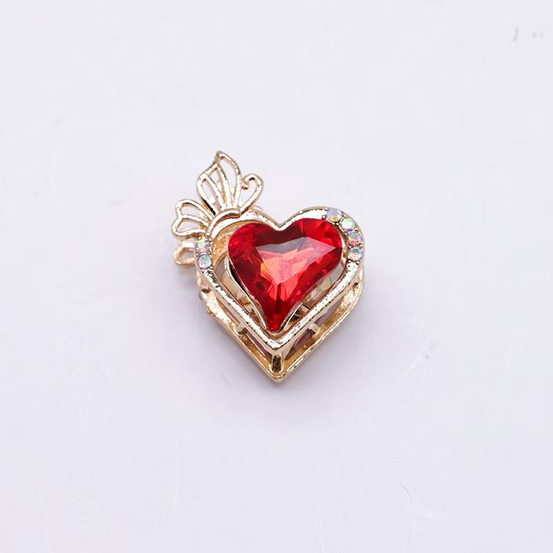 Heart Butterfly Heavy-Duty Beads Straight Hole Beading Accessories Findings DIY Beaded Pen