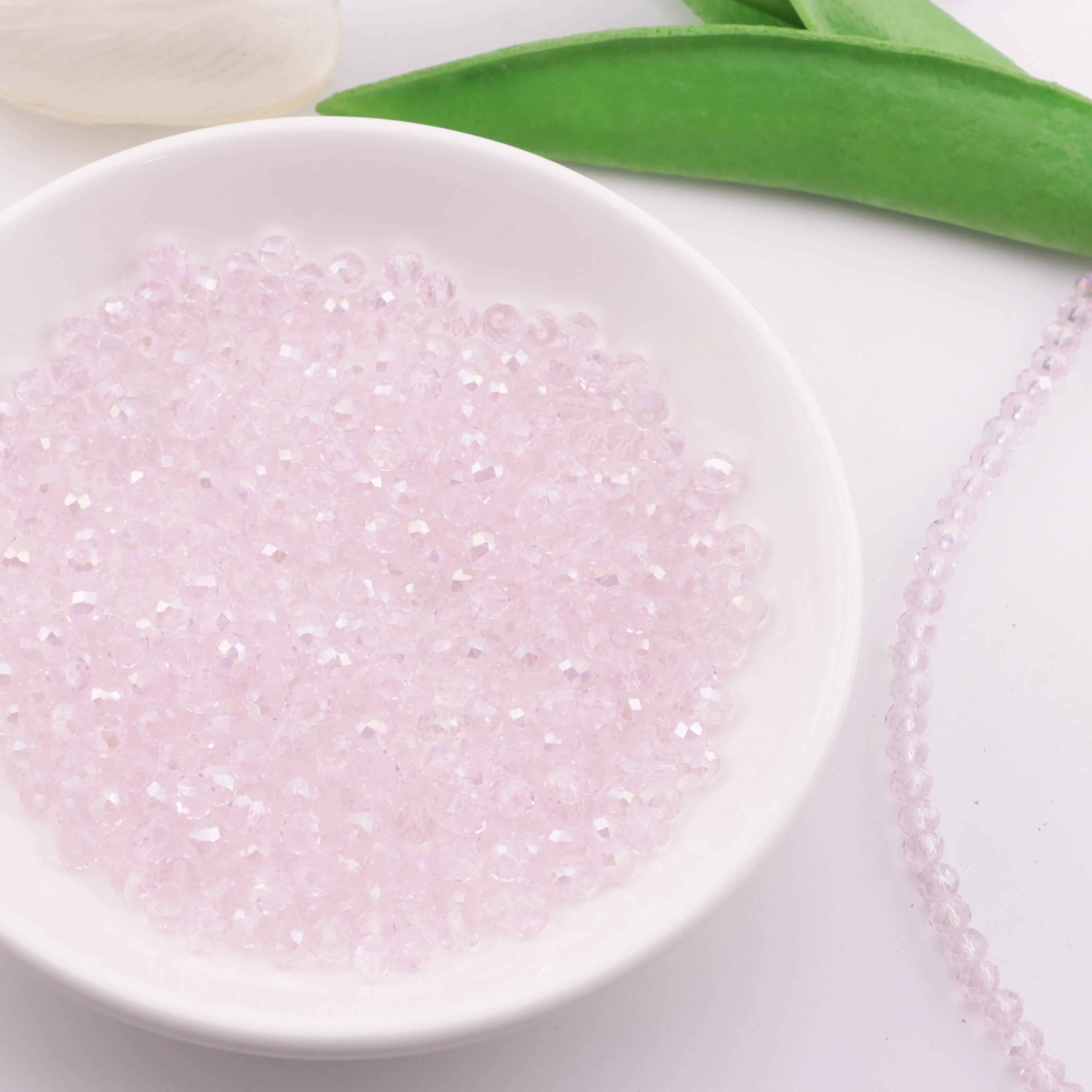 4mm Pink Crystal Glass Beads ZoeDIY Shop