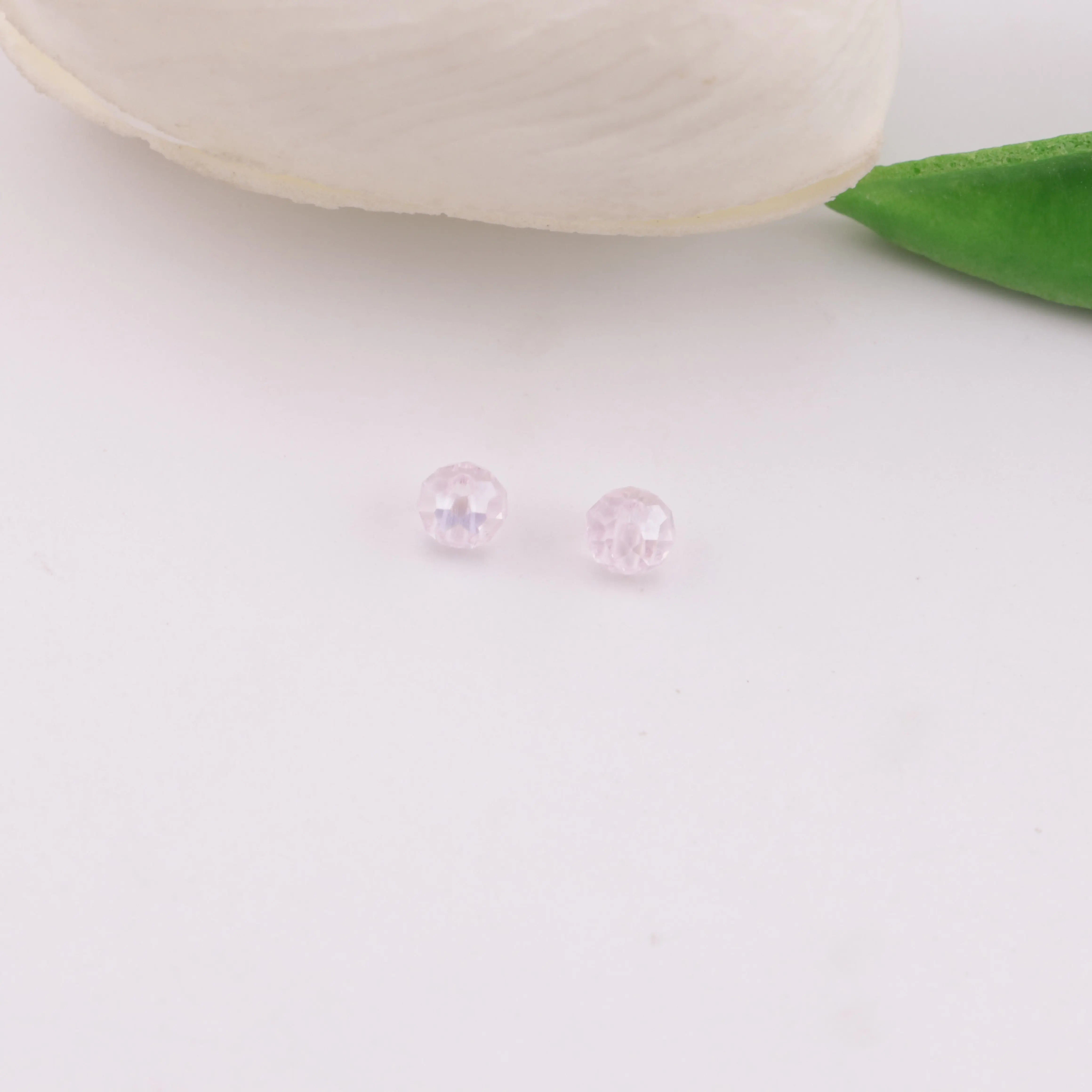 4mm Pink Crystal Glass Beads ZoeDIY Shop