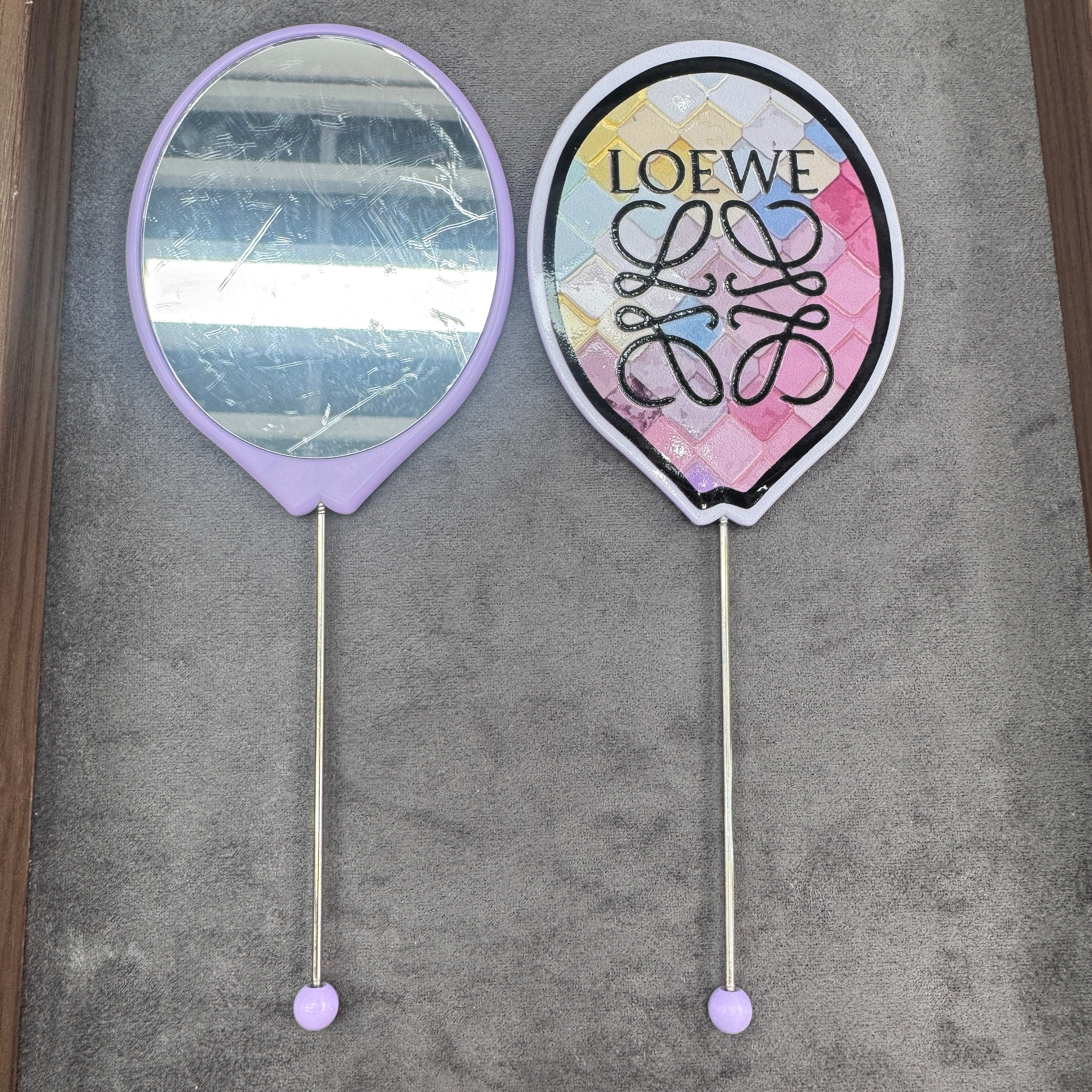 DIY Balloon-Shape Beadable mirror As Picture Shows