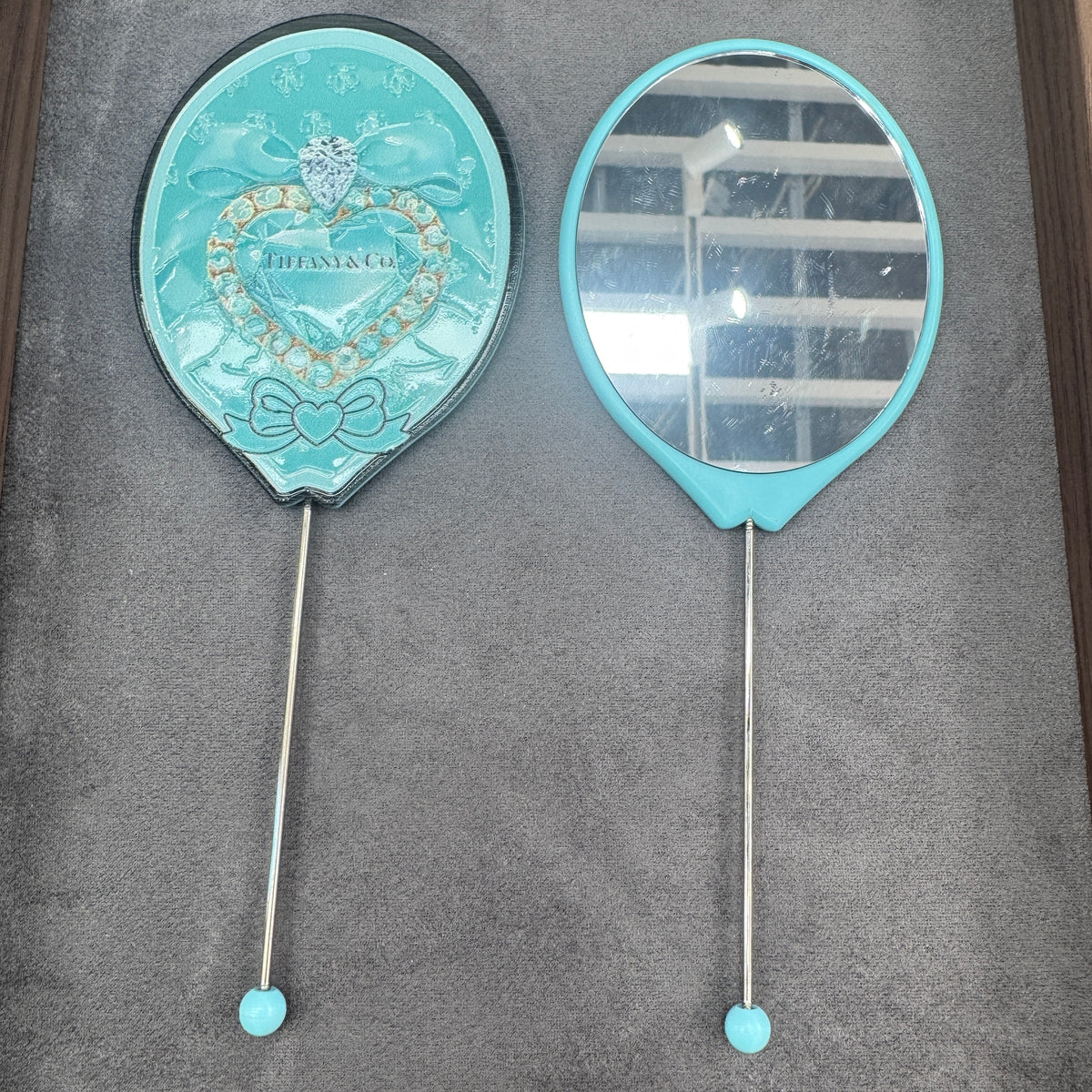DIY Balloon-Shape Beadable mirror in Blue Color As Picture Shows