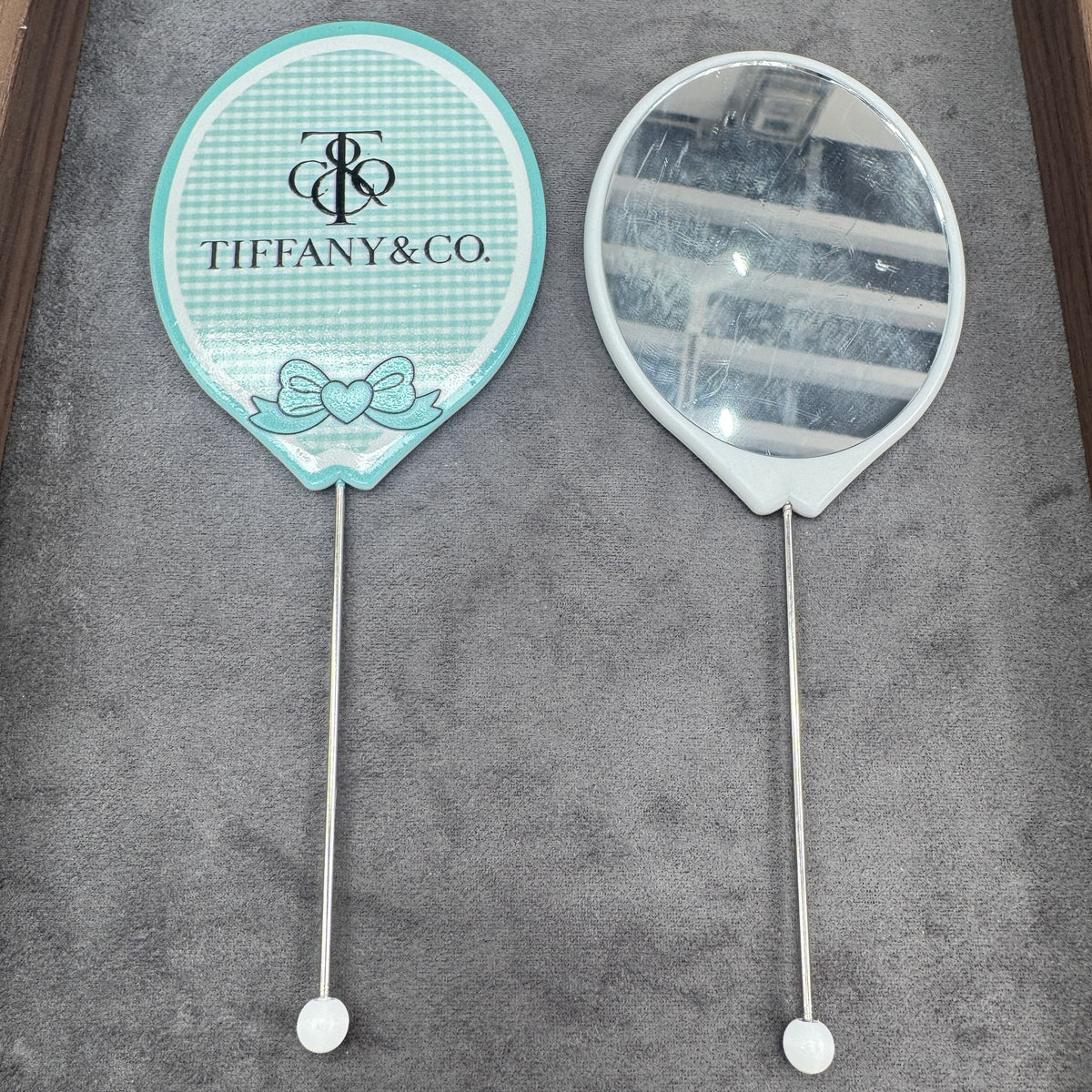 DIY Balloon-Shape Beadable mirror in Blue Color As Picture Shows
