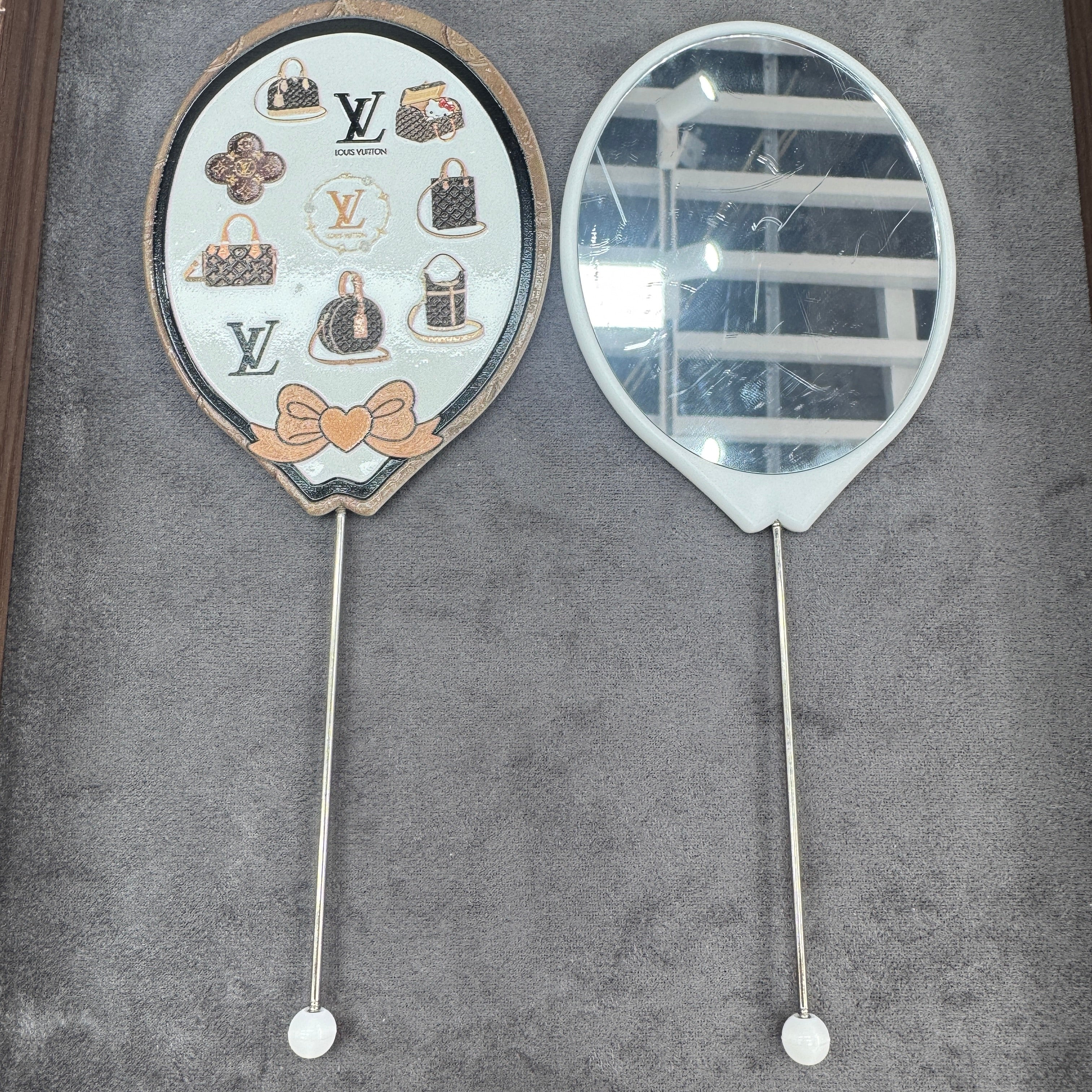 DIY Balloon-Shape Beadable mirror As Picture Shows
