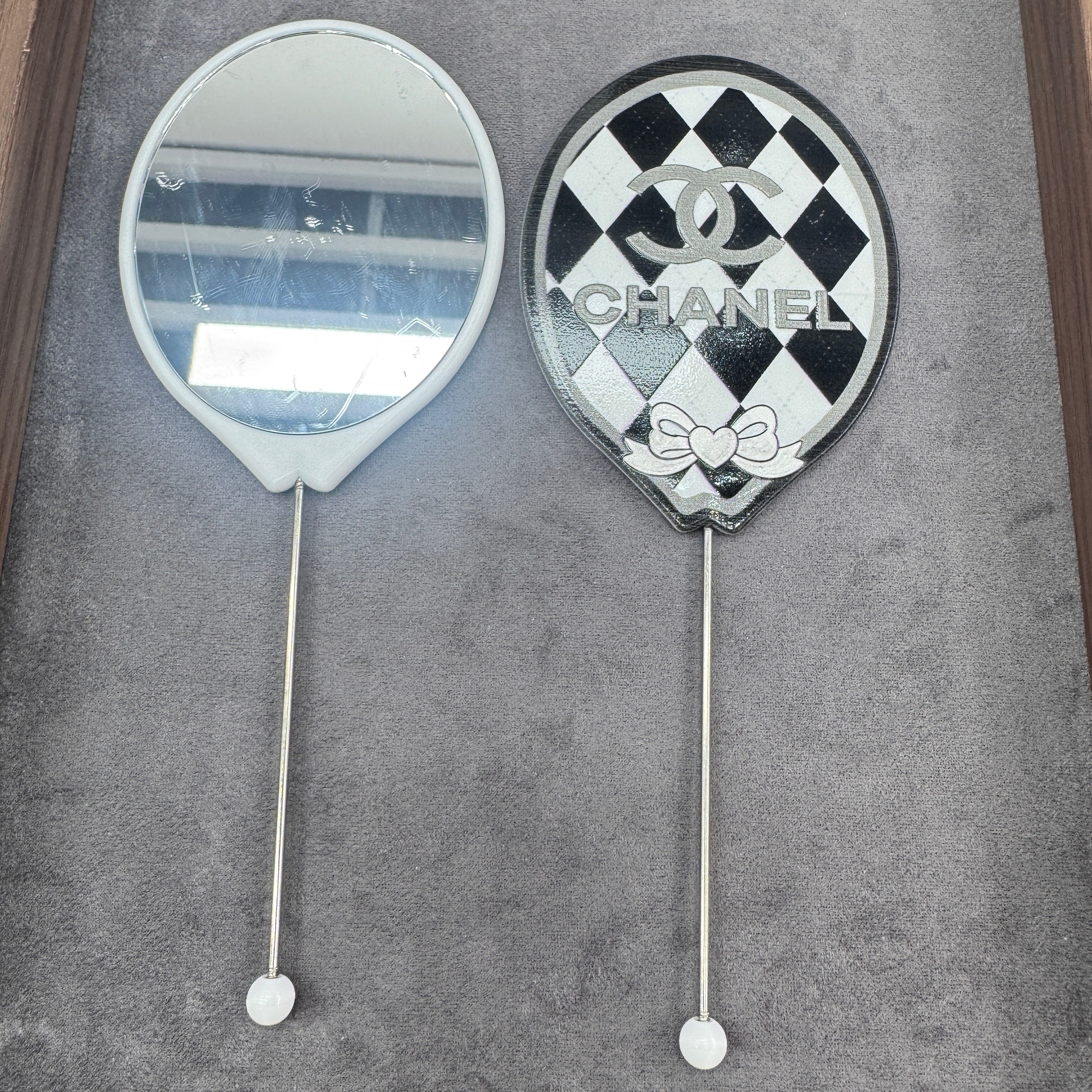 DIY Balloon-Shape Beadable mirror As Picture Shows