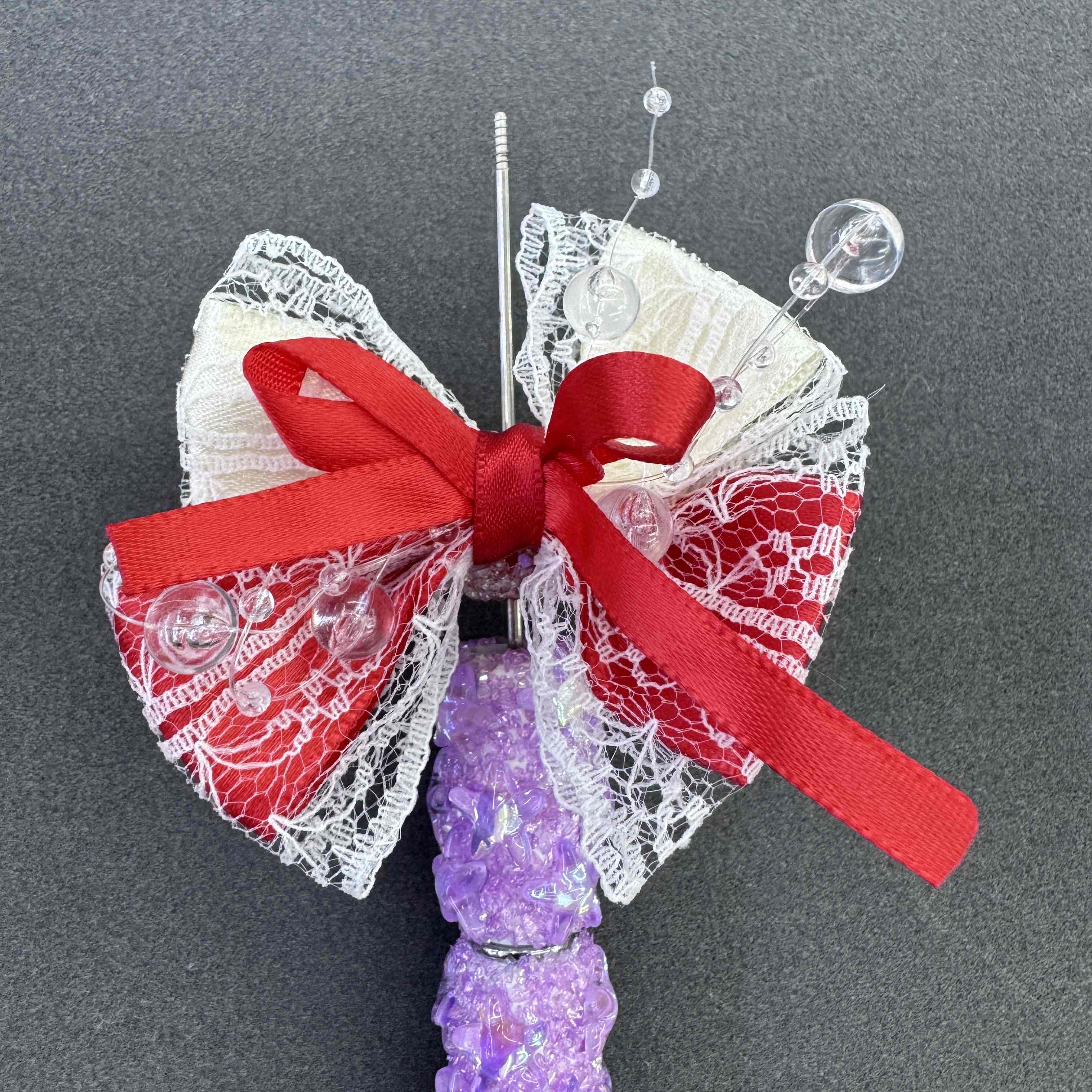 FS20047-Lace Bow Sugar Beads