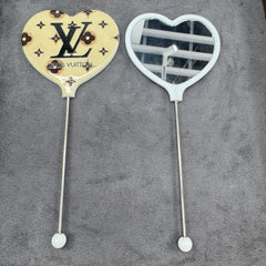 DIY Heart Shape Beadable mirror As Picture Shows