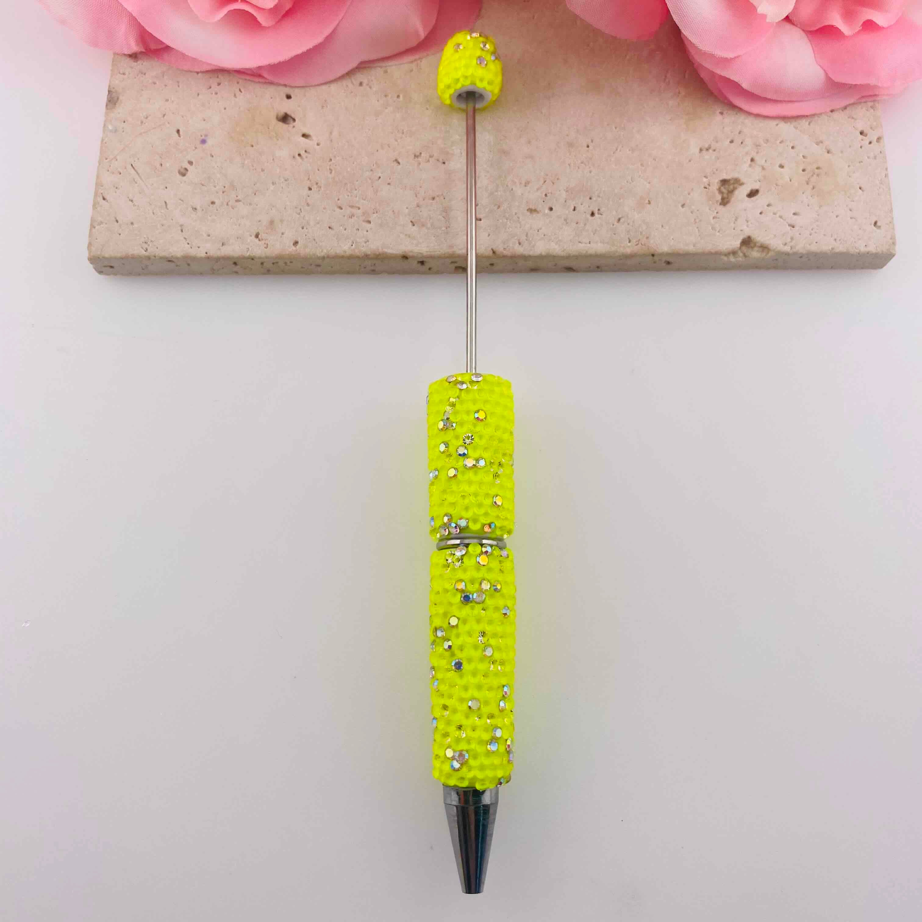 FS19807-Neon Rhinestone Beaded Pens