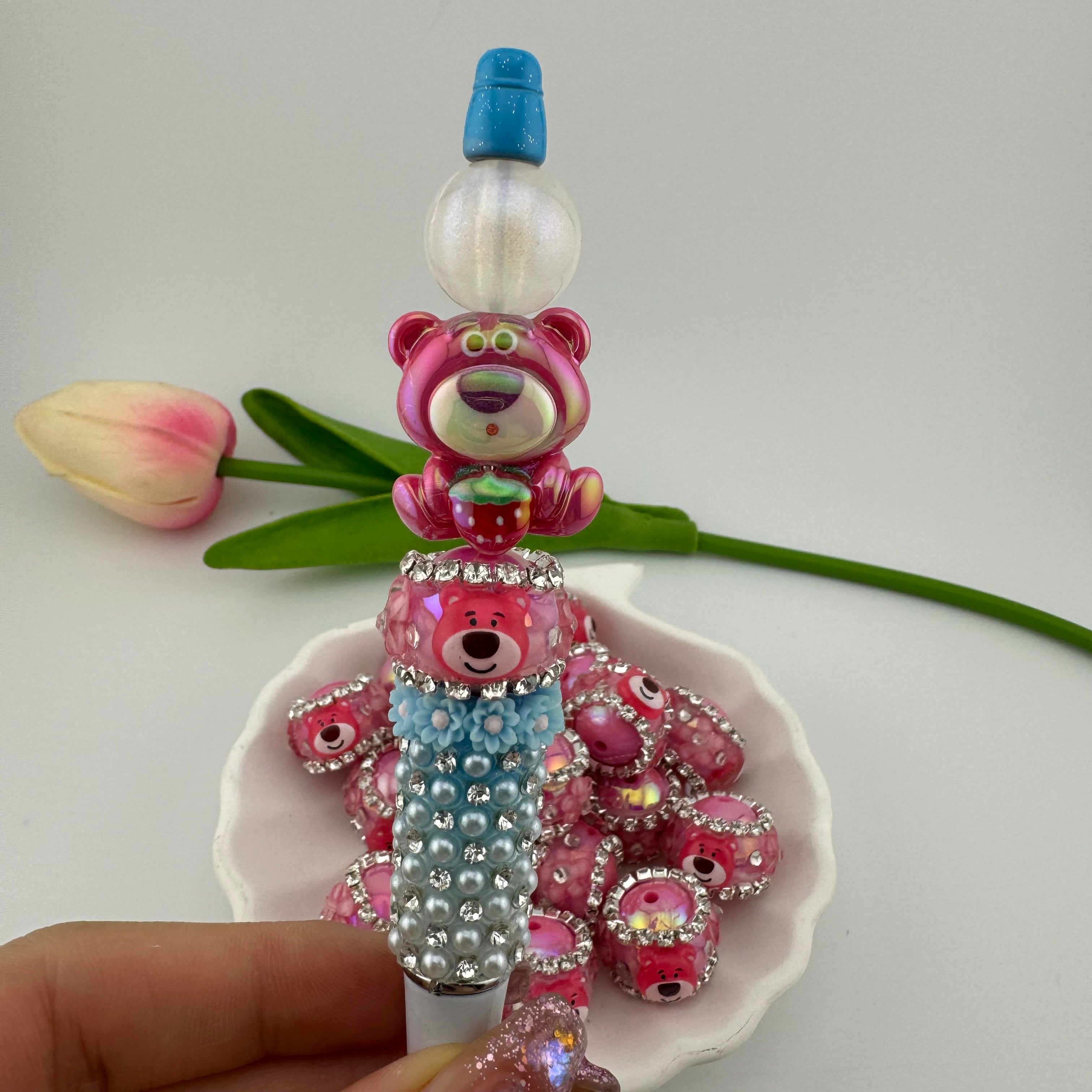 20 Pieces Losto Bear Fancy Beads