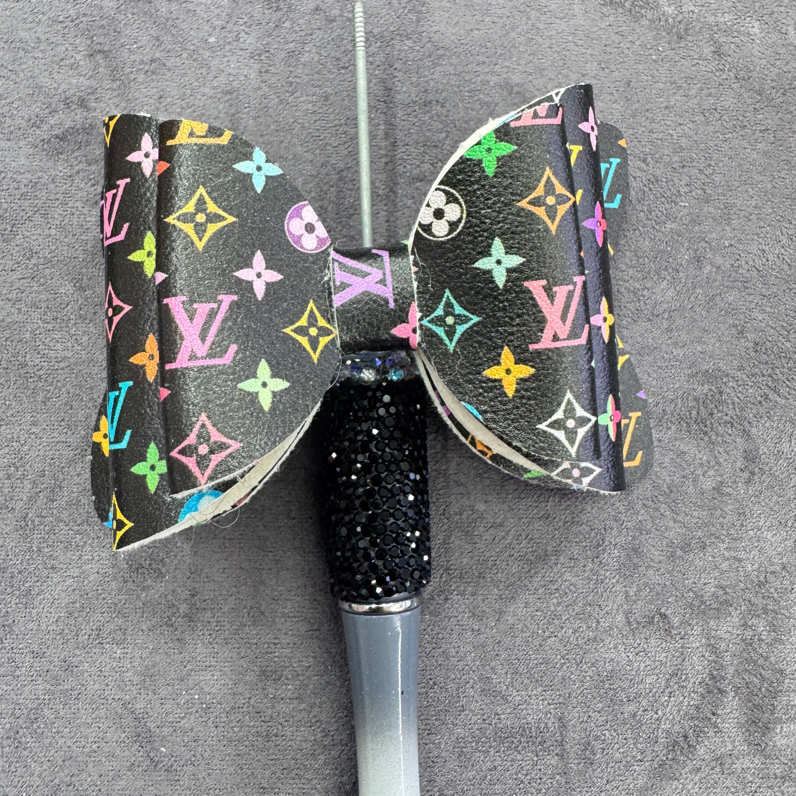 Colorful  Printed Sequin Double-Sided Sugar Bow Beads for Bead Stringing Pens, Random Mix