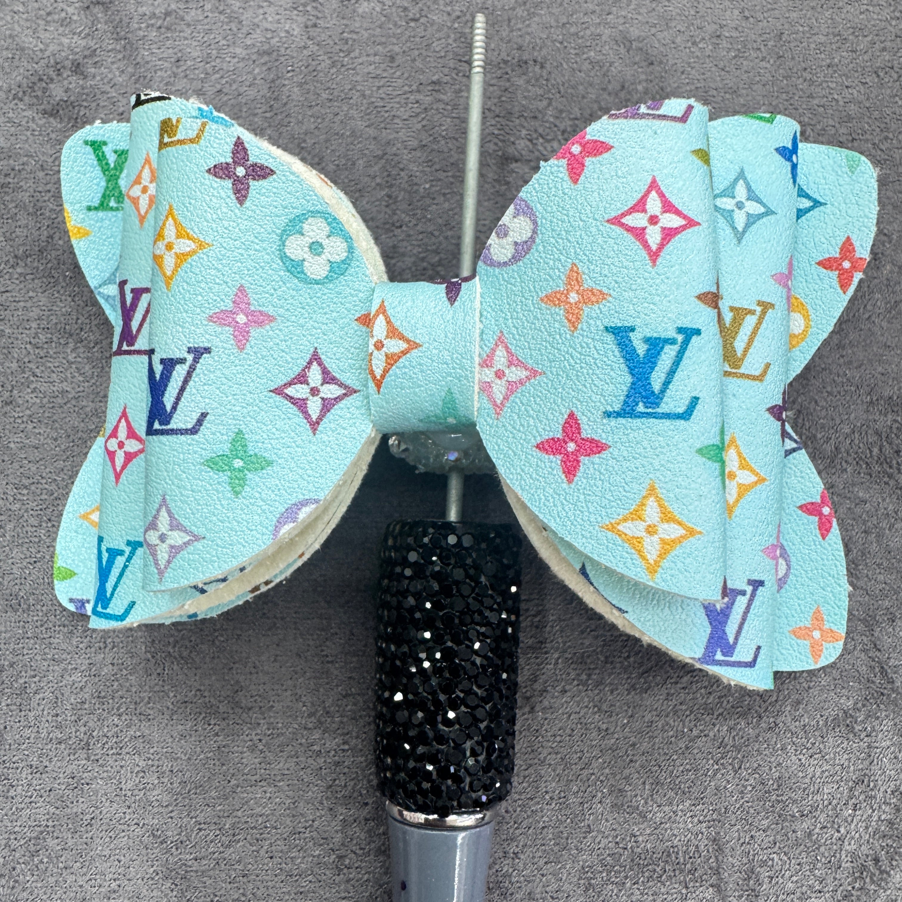 Colorful  Printed Sequin Double-Sided Sugar Bow Beads for Bead Stringing Pens, Random Mix