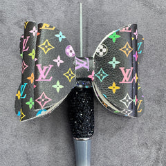 Colorful  Printed Sequin Double-Sided Sugar Bow Beads for Bead Stringing Pens, Random Mix