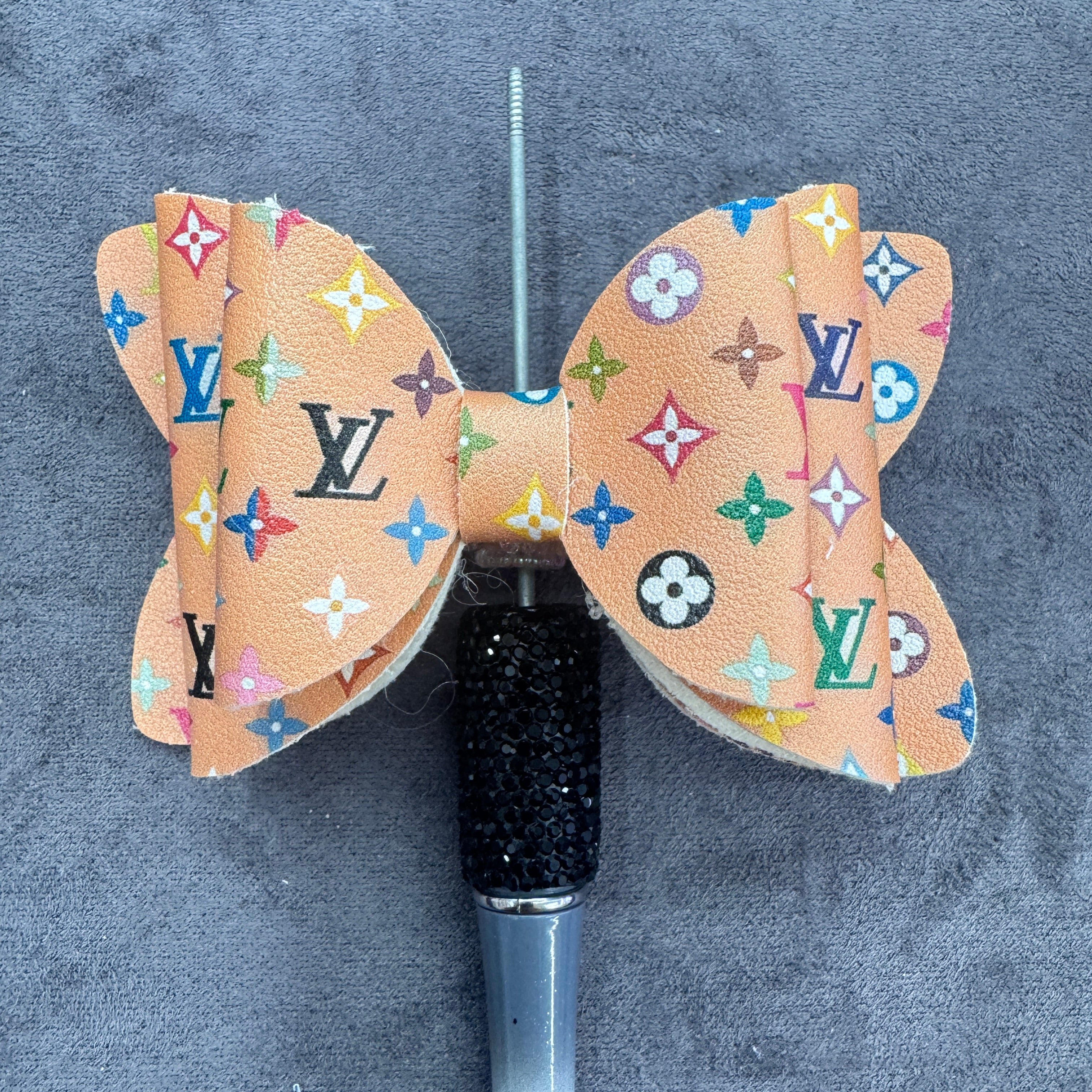 Colorful  Printed Sequin Double-Sided Sugar Bow Beads for Bead Stringing Pens, Random Mix