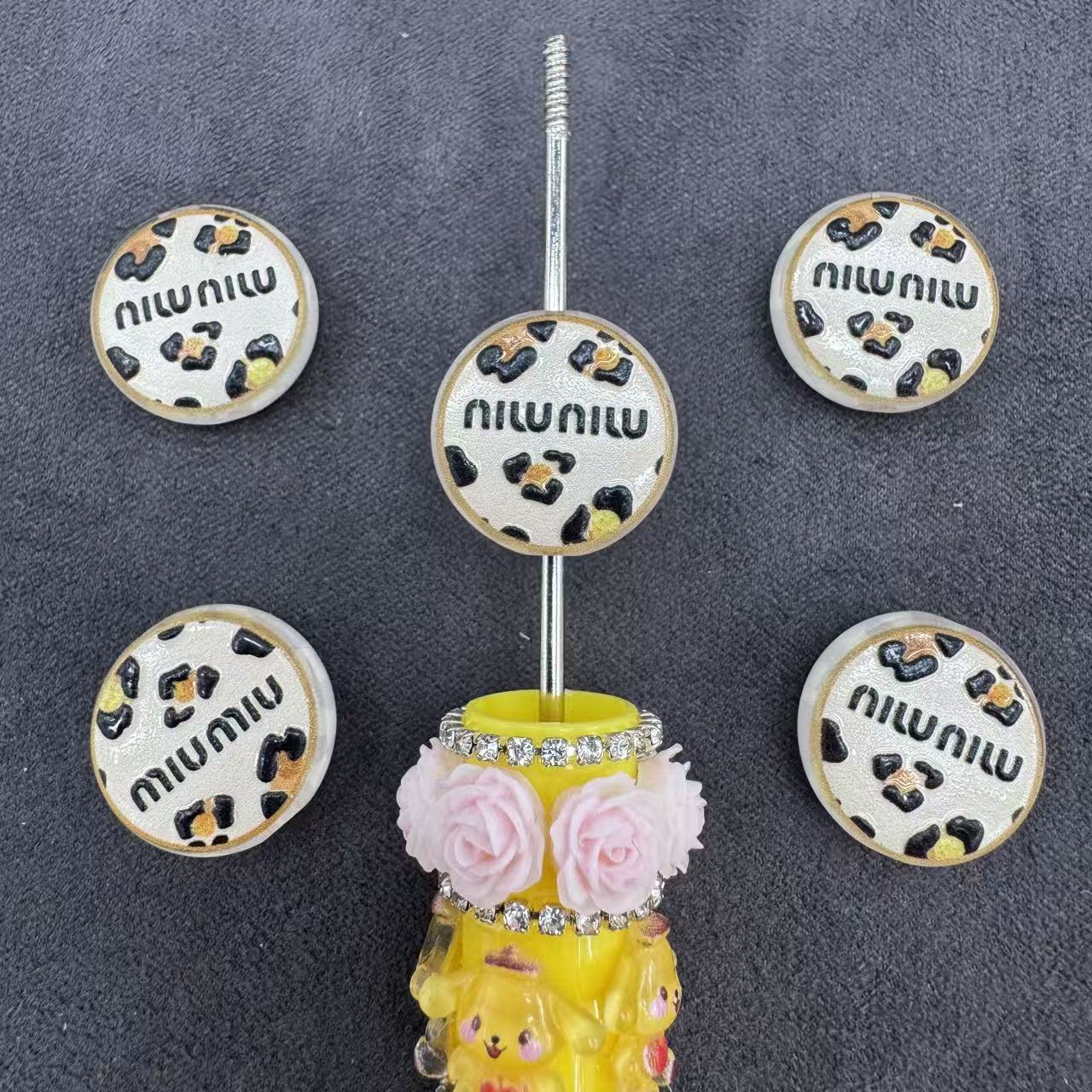 Flat Acrylic Beads