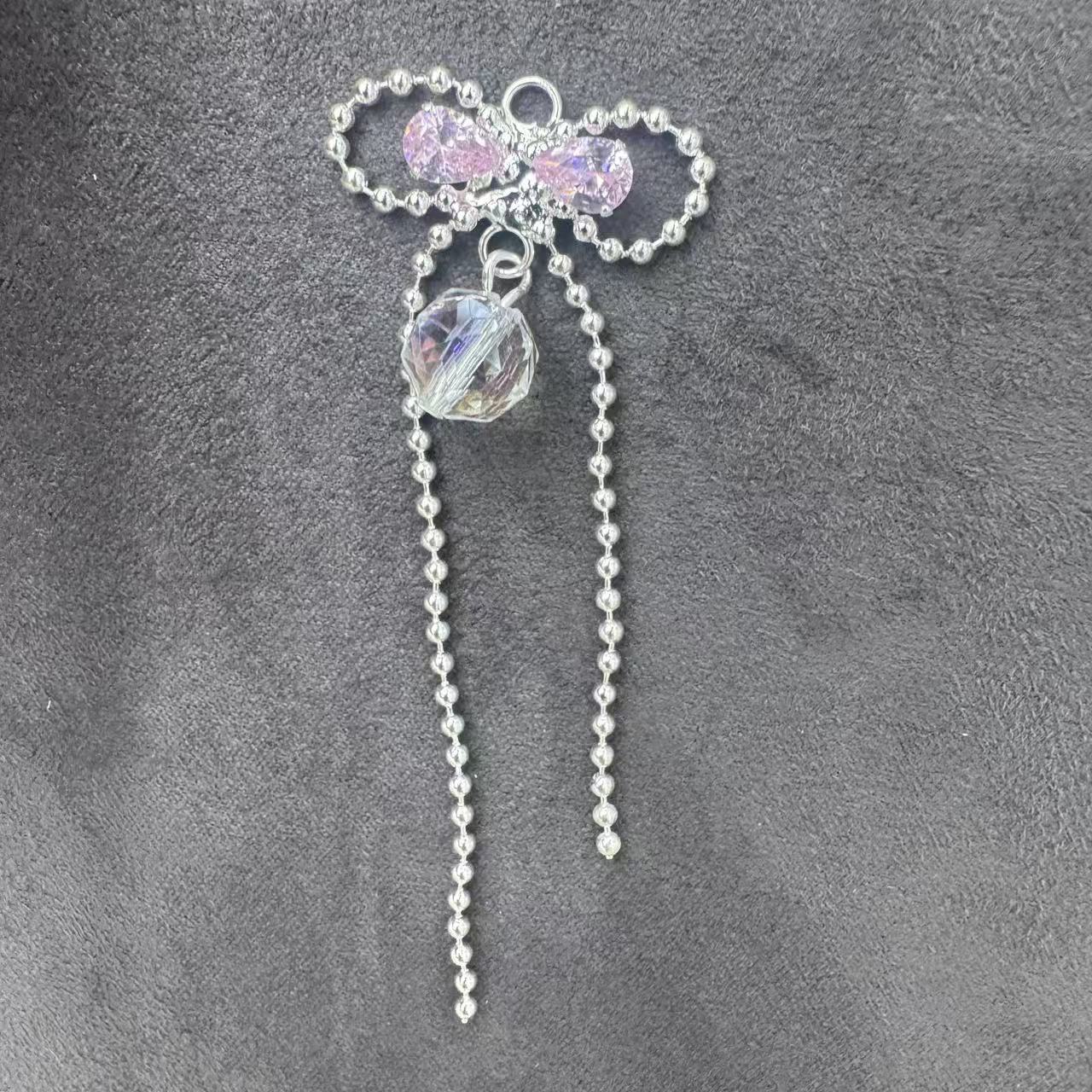 Crystal Glass Metal Charms For Making Earrings Or Pen Charms