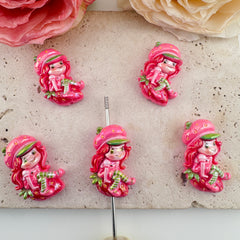 FS19452-Strawberry Girl Resin Beads