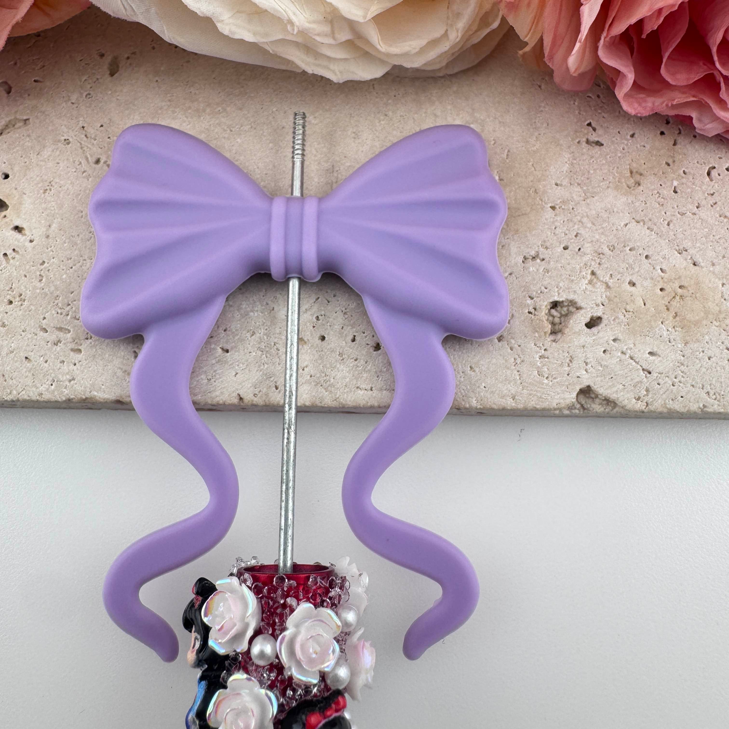 FS19388-About 60×70mm Silicone Bow Beads