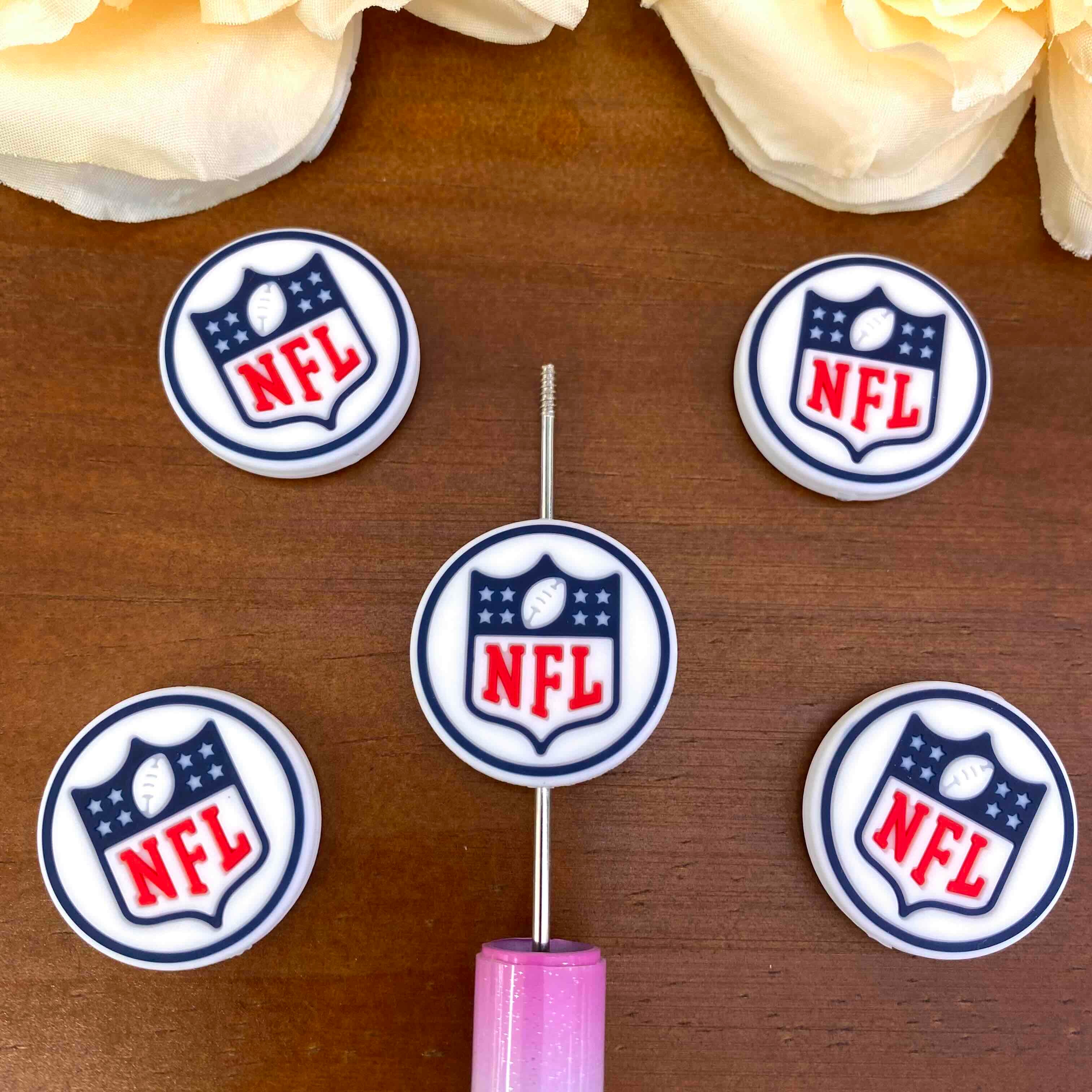 FS20621-NFL Flat Silicone Focal Beads