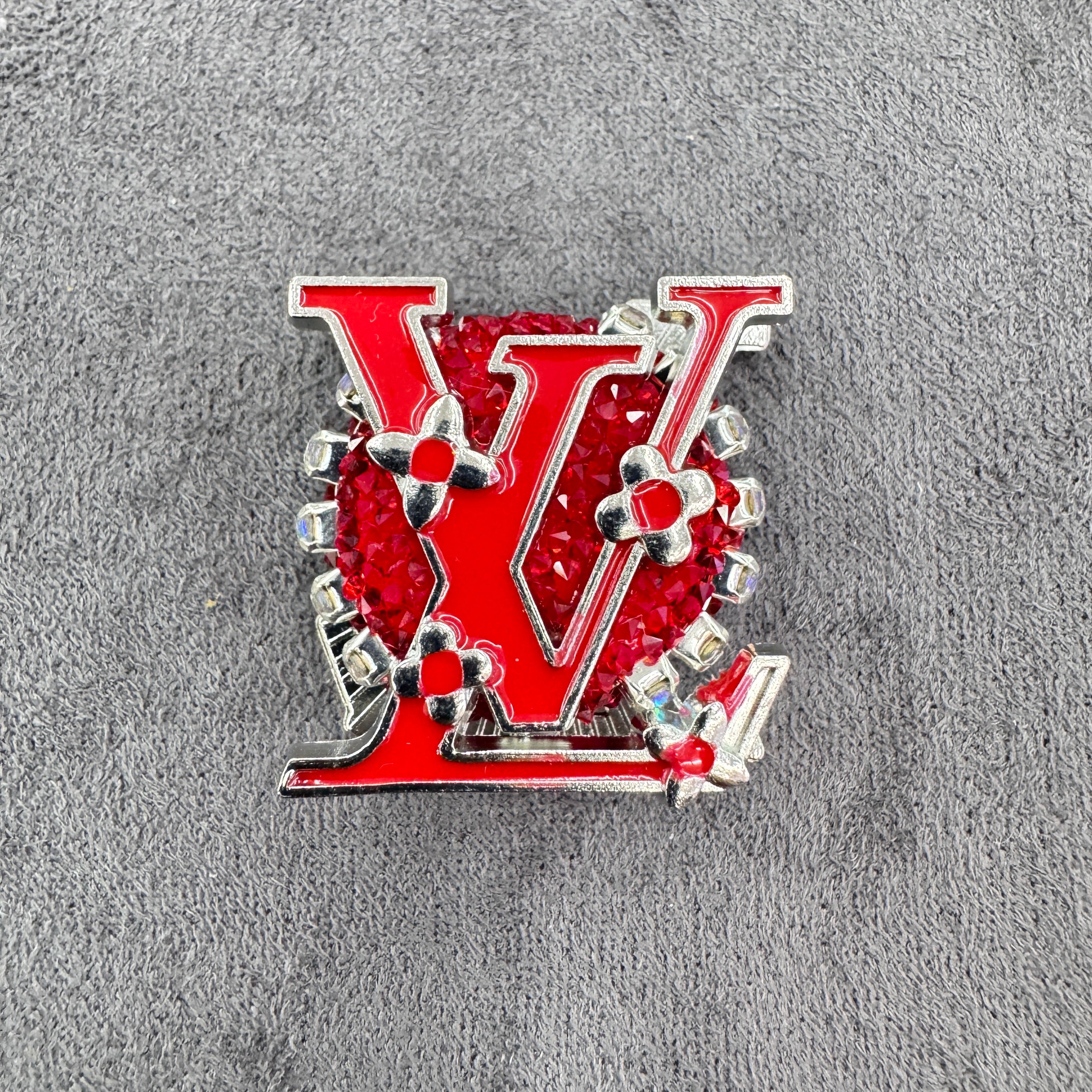 Multi‑color Letter Rhinestone Metal Sugar Beads,27×27mm