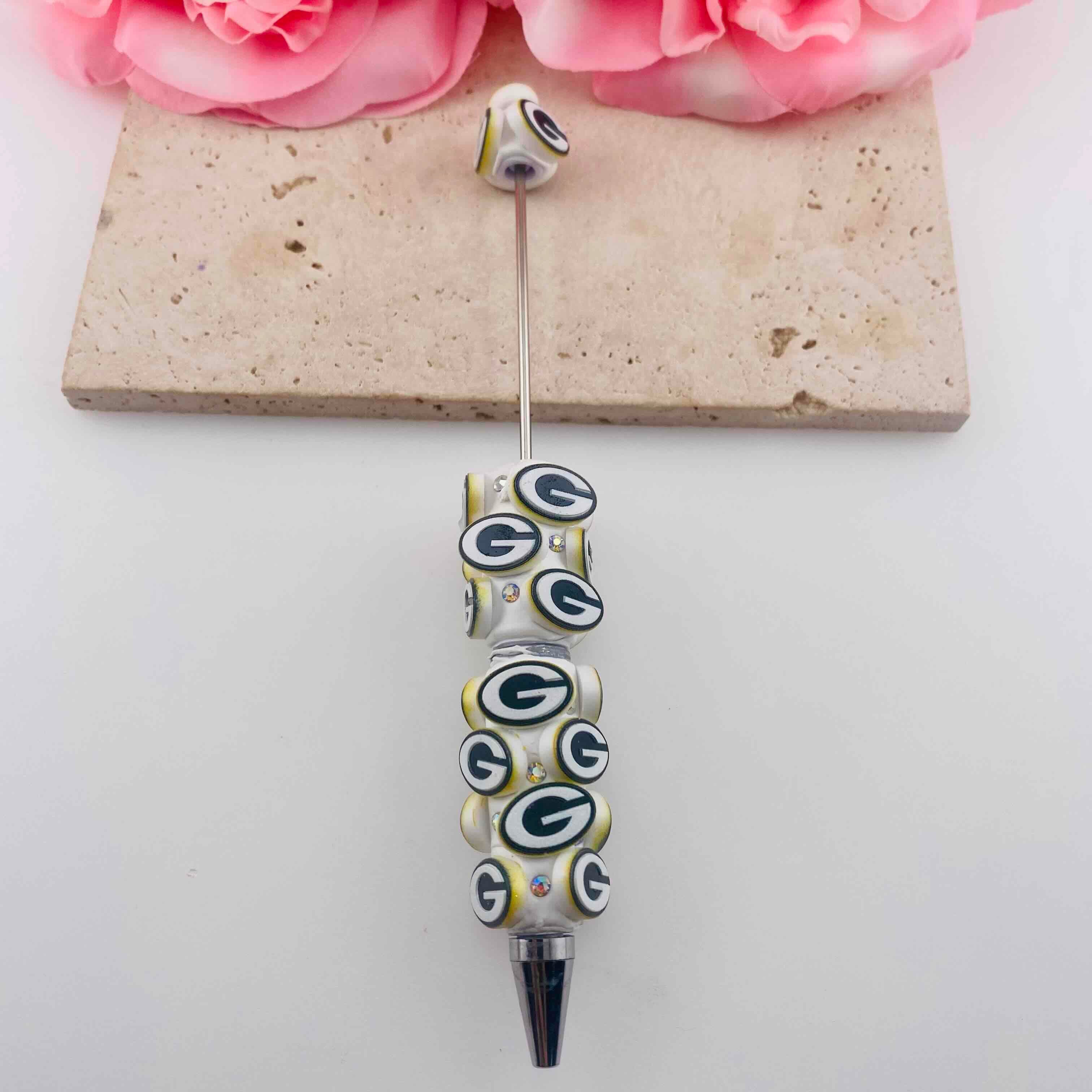 FS19830-Green Bay Packers Team Clay Beaded Pens