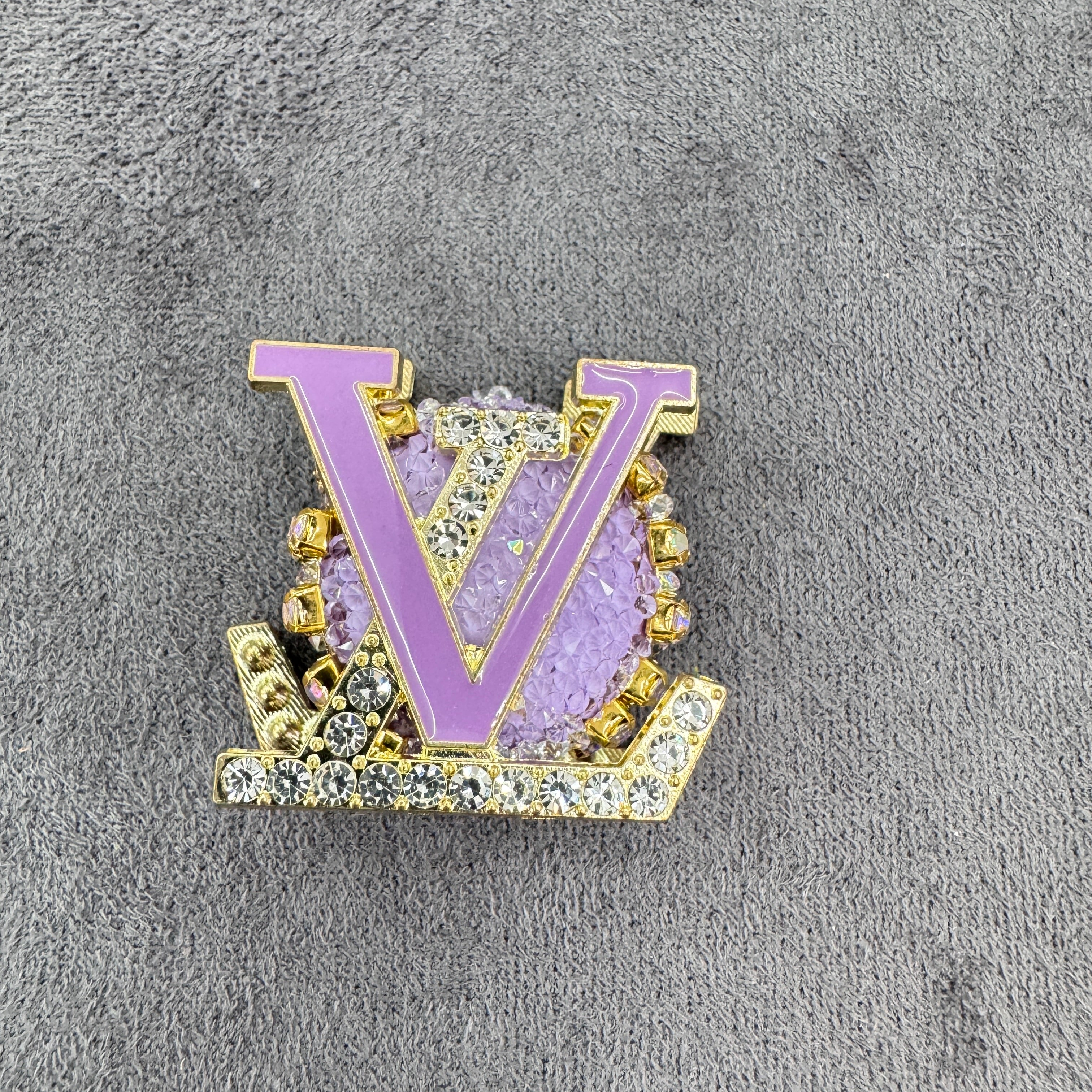 Multi‑color Gold‑Tone Letter Rhinestone Metal Sugar Beads,About 27×27mm