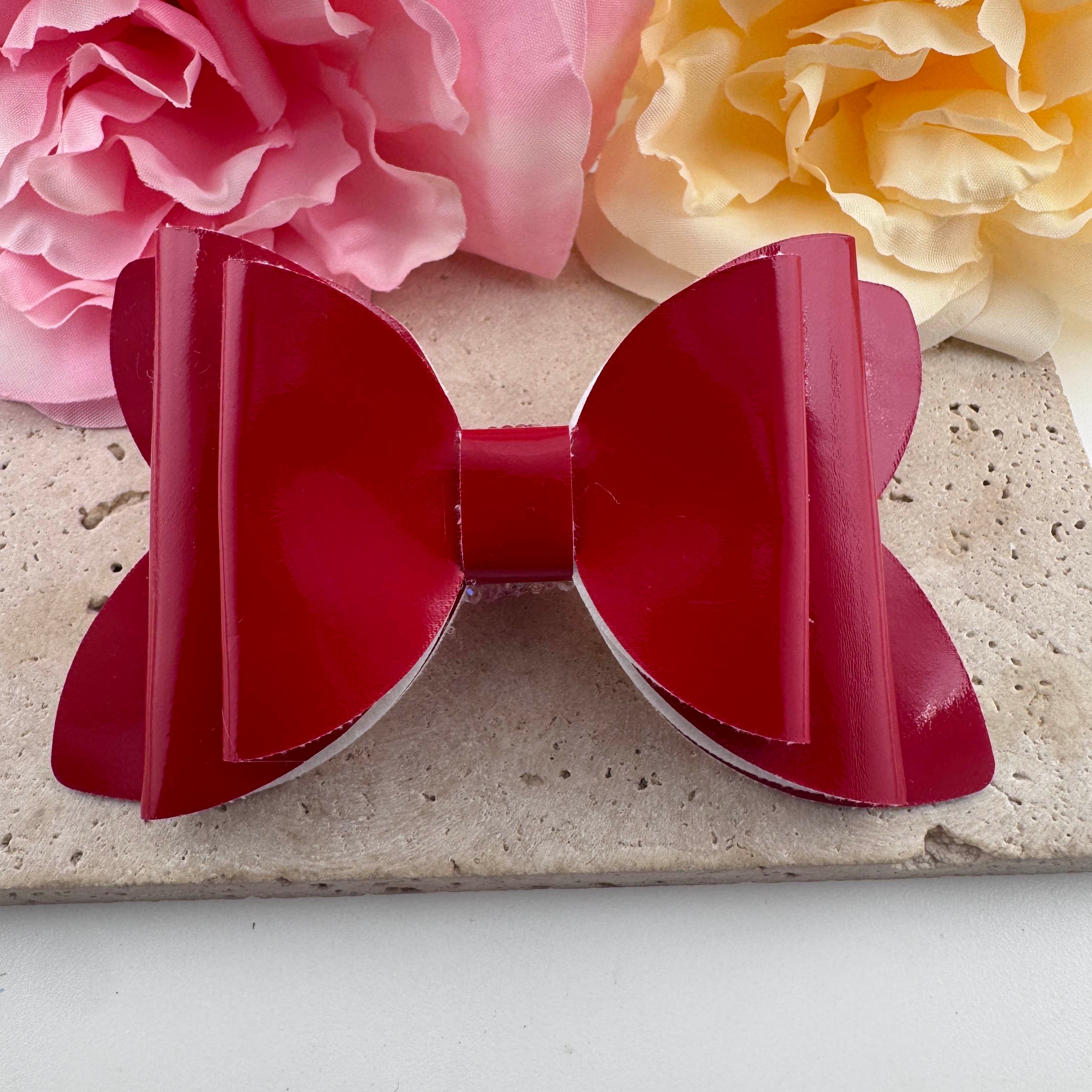 FS20014-Neon Color PU Bow Sugar Beads