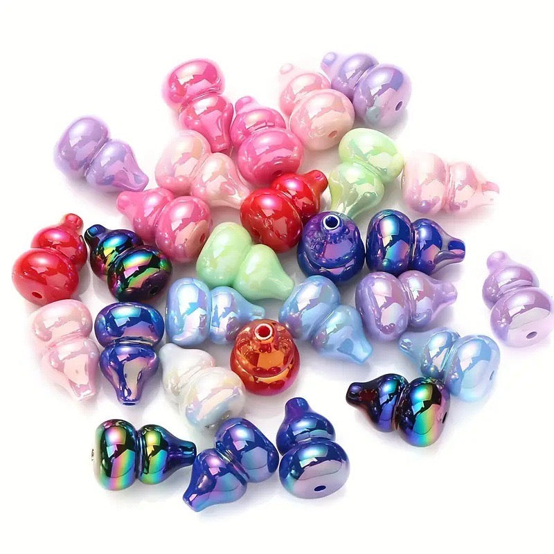 FS2301-15×21MM Random Mixed Color UV Hours Acrylic Beads Fit For Beadable Pens