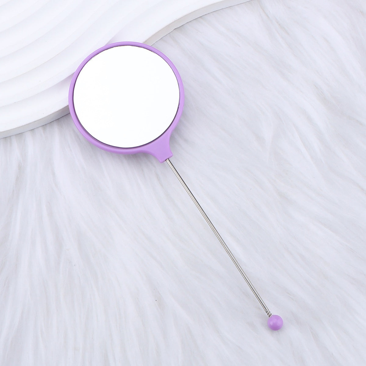 DIY Beadable Solid Color Round Make Up Mirror