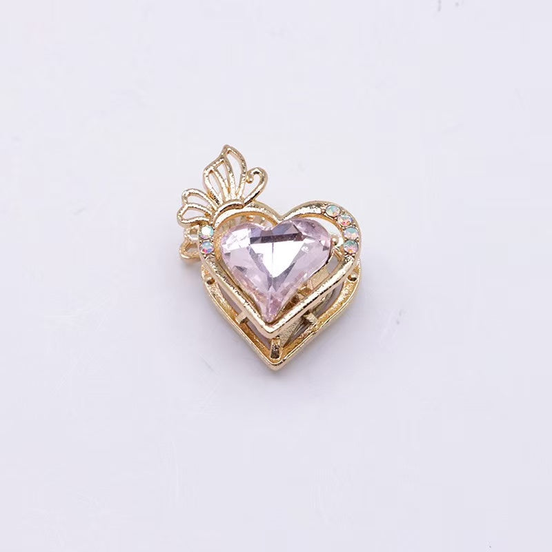 Heart Butterfly Heavy-Duty Beads Straight Hole Beading Accessories Findings DIY Beaded Pen