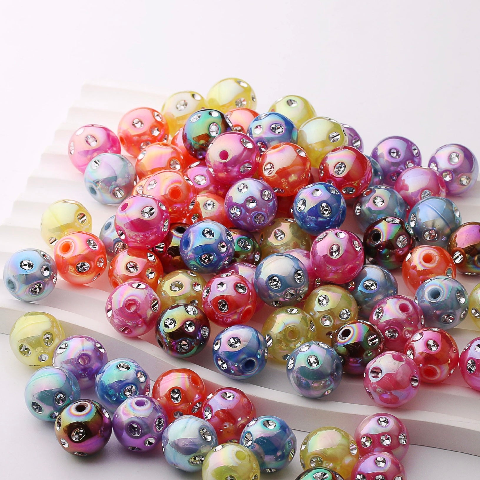 FS1927-16MM Diamond Acrylic Beads Fit For Beadable Pens