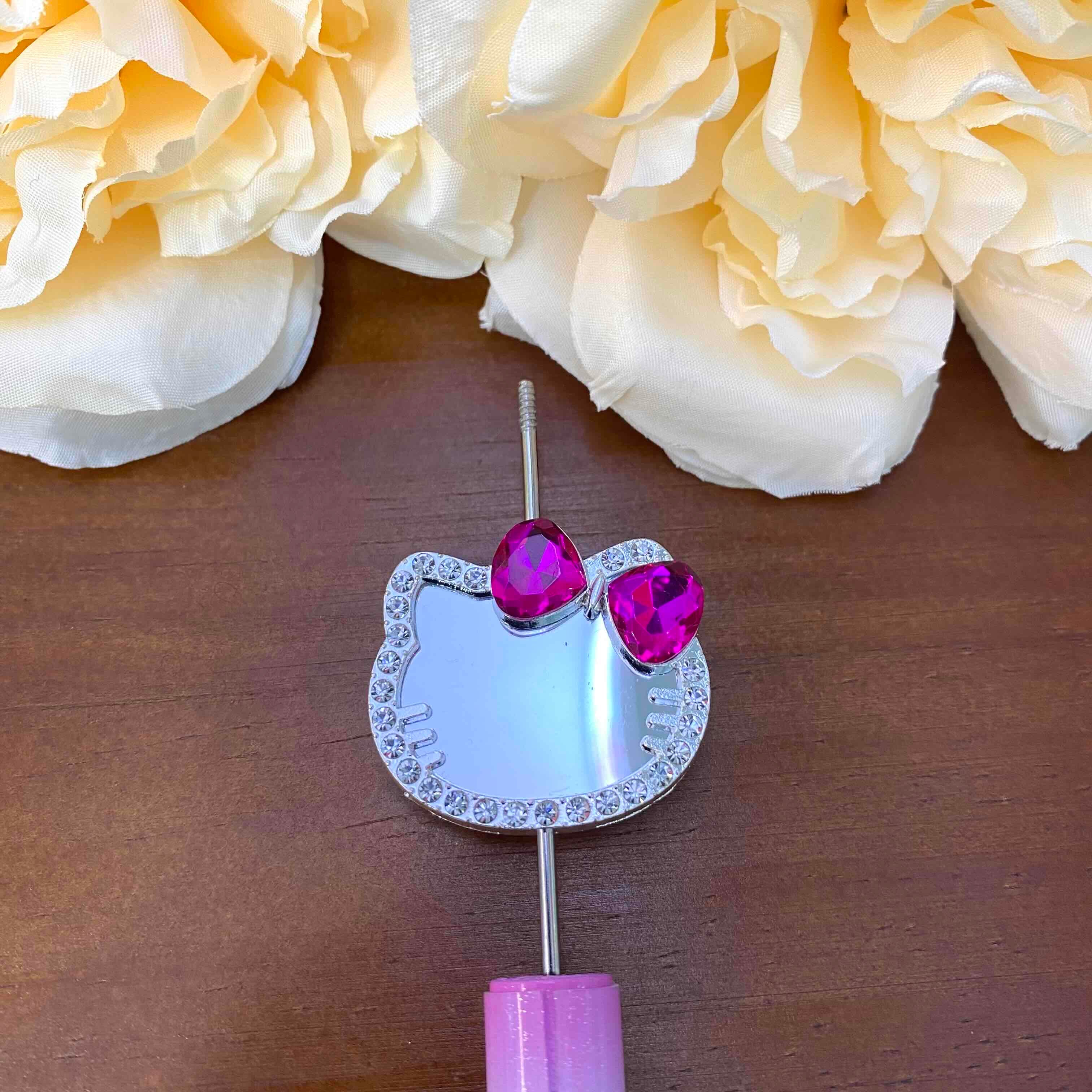 FS20630-Hello Kitty Mirror Metal Beads
