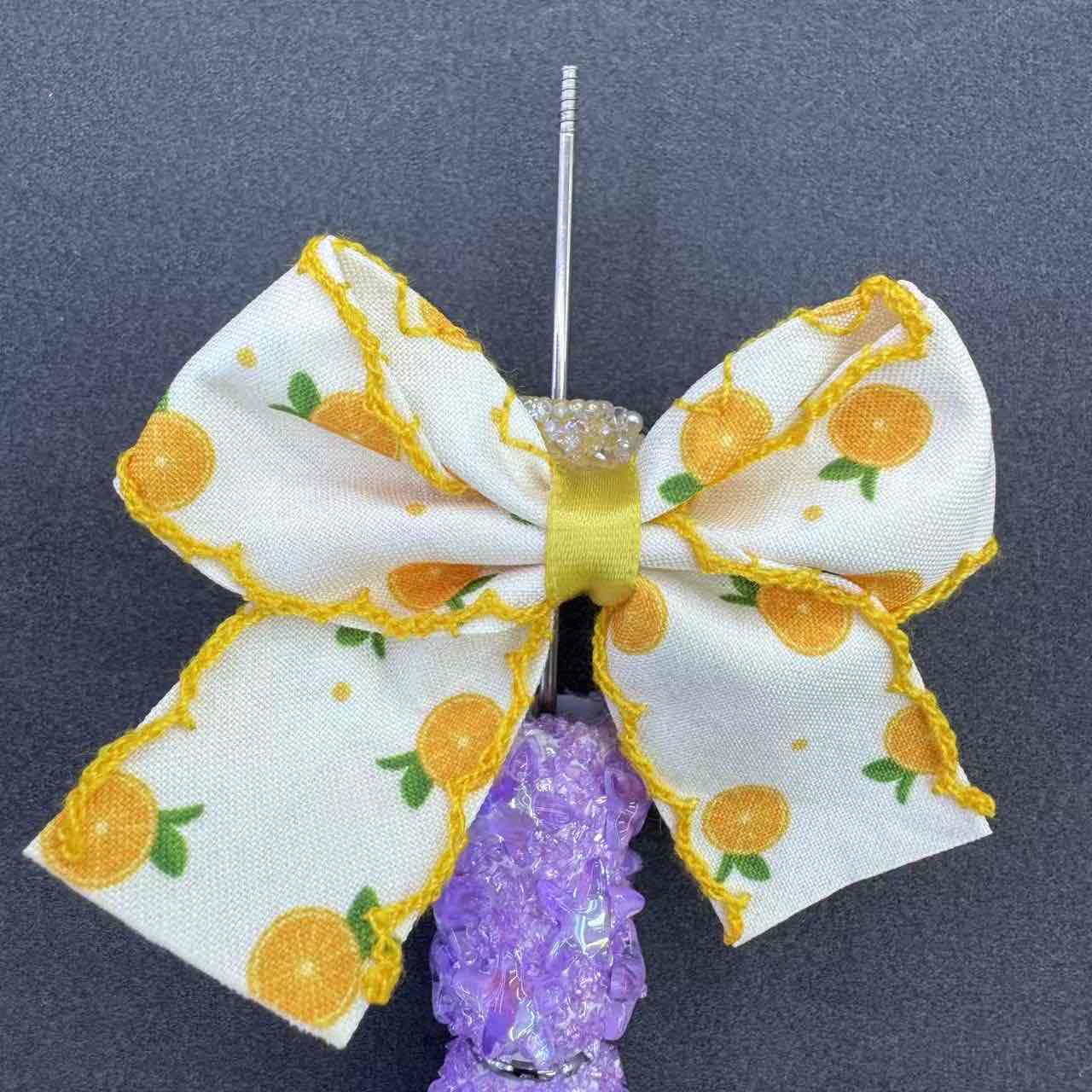 FS19868-About 19*20mm Colorful Fruit Bow Sugar Beads