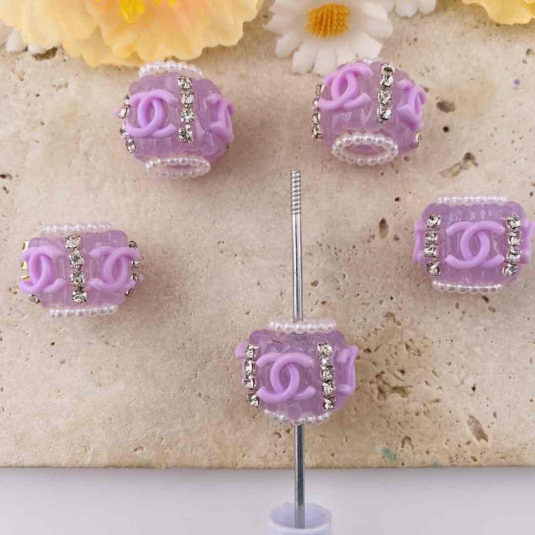 FS6399-About 18mm CC Hand Painted Fancy Beads