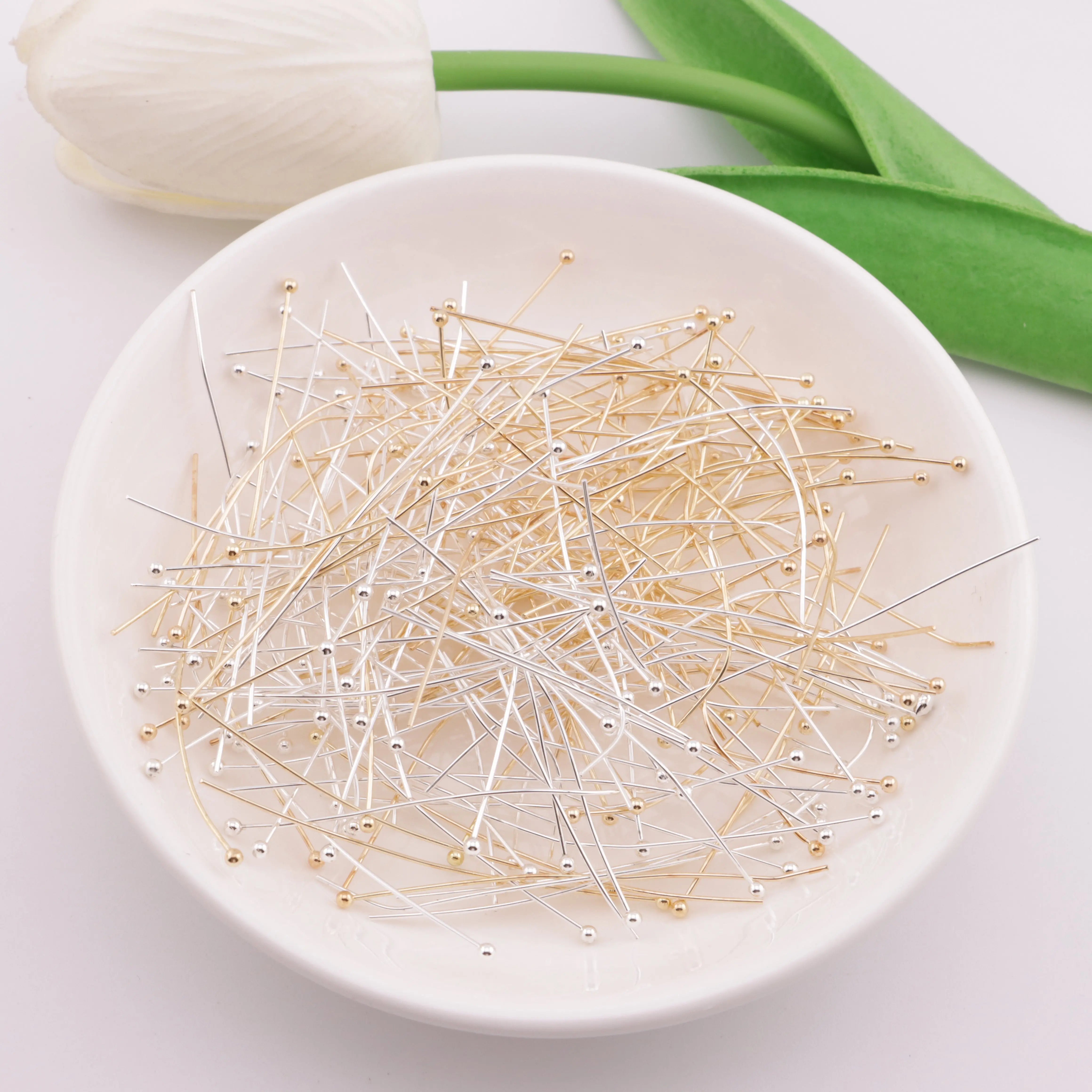 FS6053-5cm Long Length, 1.8mm Head, Lily - of - the - Valley Ball Needle - Zoe DIY Wholesale