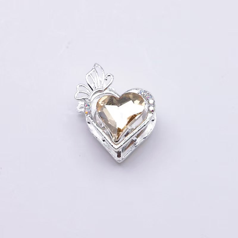 Heart Butterfly Heavy-Duty Beads Straight Hole Beading Accessories Findings DIY Beaded Pen