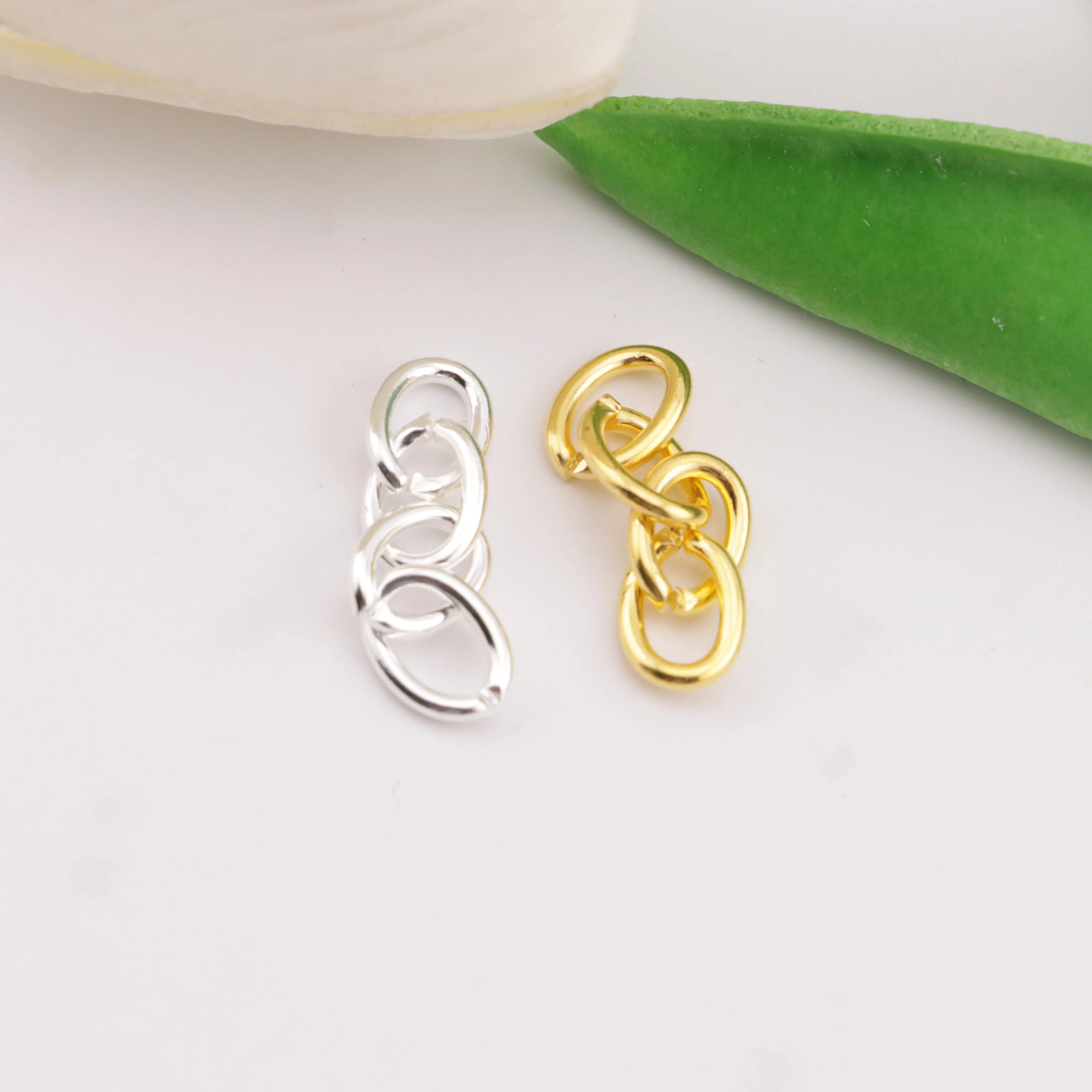 6.5×28mm 4 Section Chain Gold And Silver 4-Section Chain ZoeDIY Shop