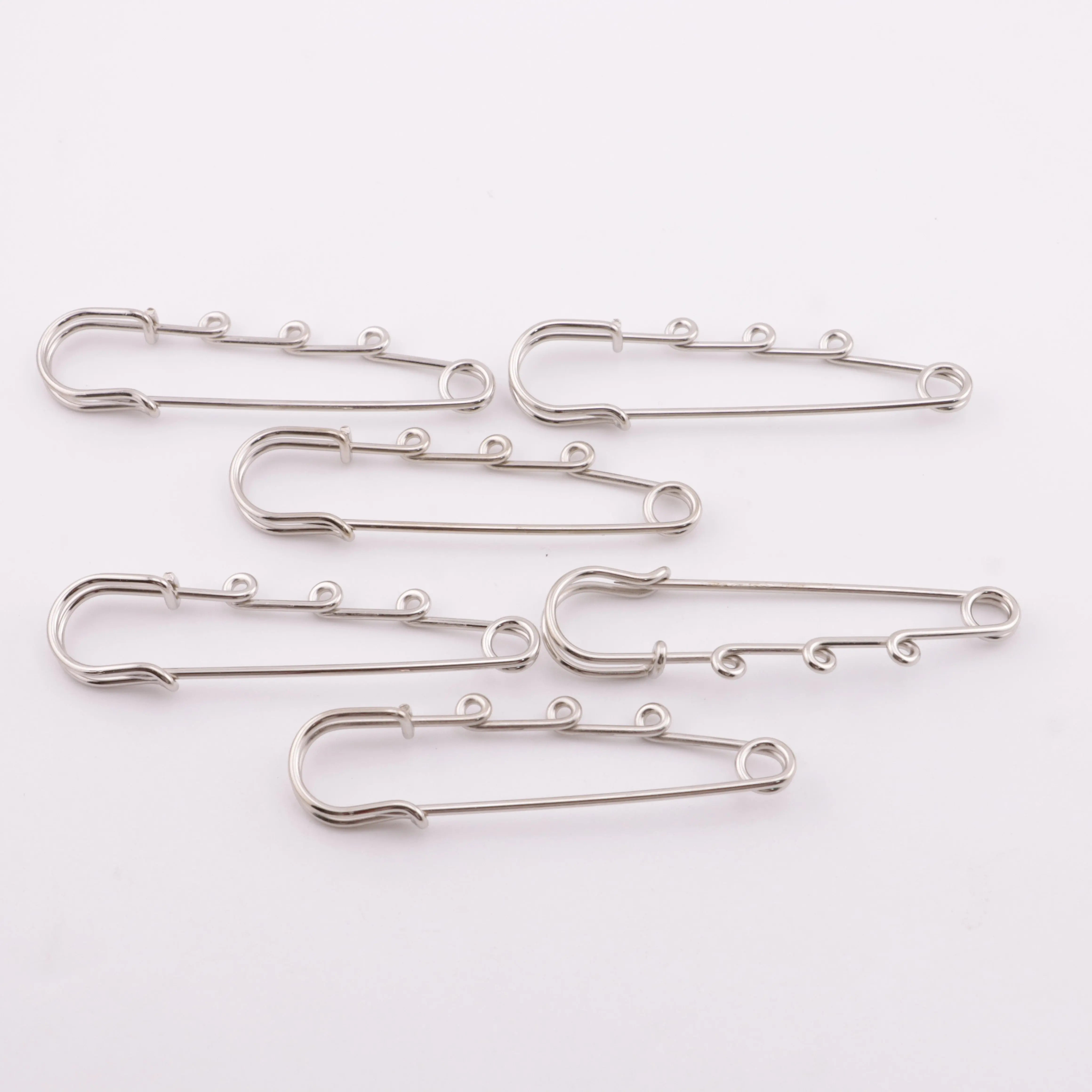6.5cm Big Size Silver Pins With Four Hanging Holes ZoeDIY Shop