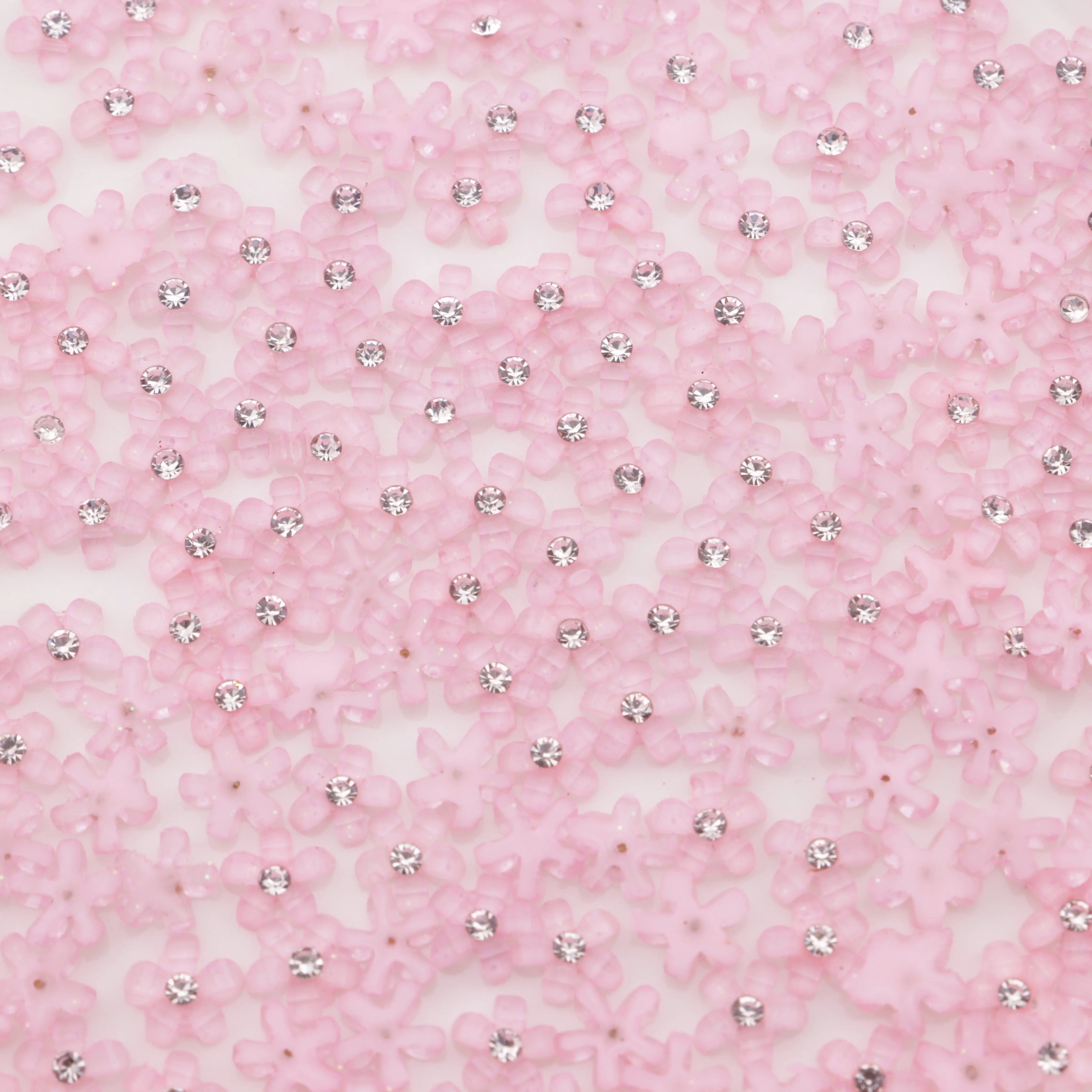 6.5mm 5-Petal Flower Charms With Diamonds Zoe's DIY Shop