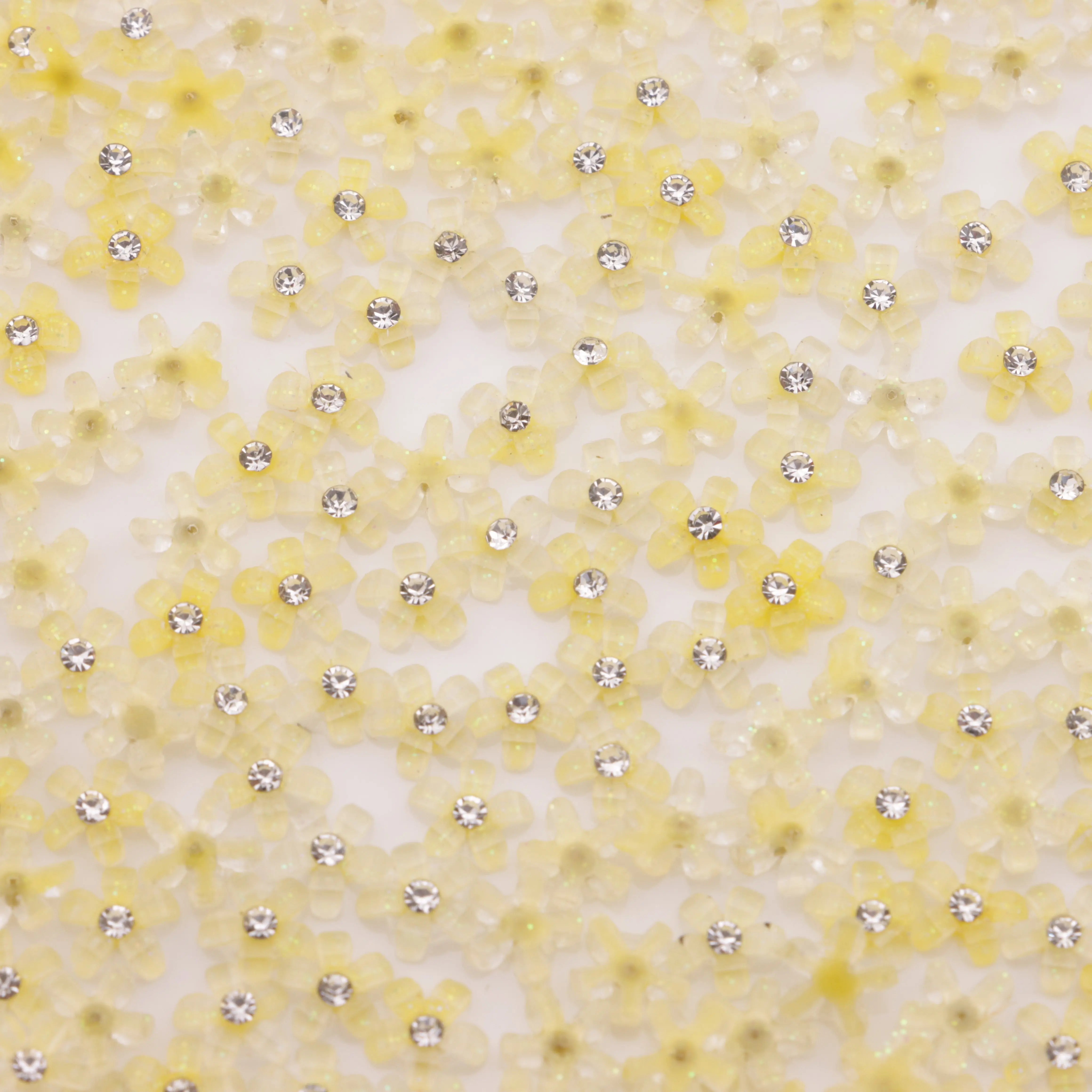 6.5mm 5-Petal Flower Charms With Diamonds Zoe's DIY Shop