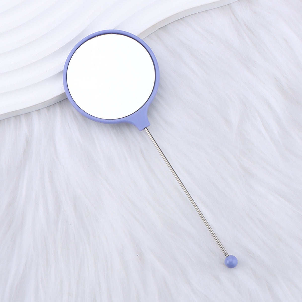 DIY Beadable Solid Color Round Make Up Mirror