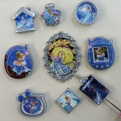 Dreamy Princess Fairy‑Tale Theme Multi‑Shape Acrylic Focal Bead,Random Mix