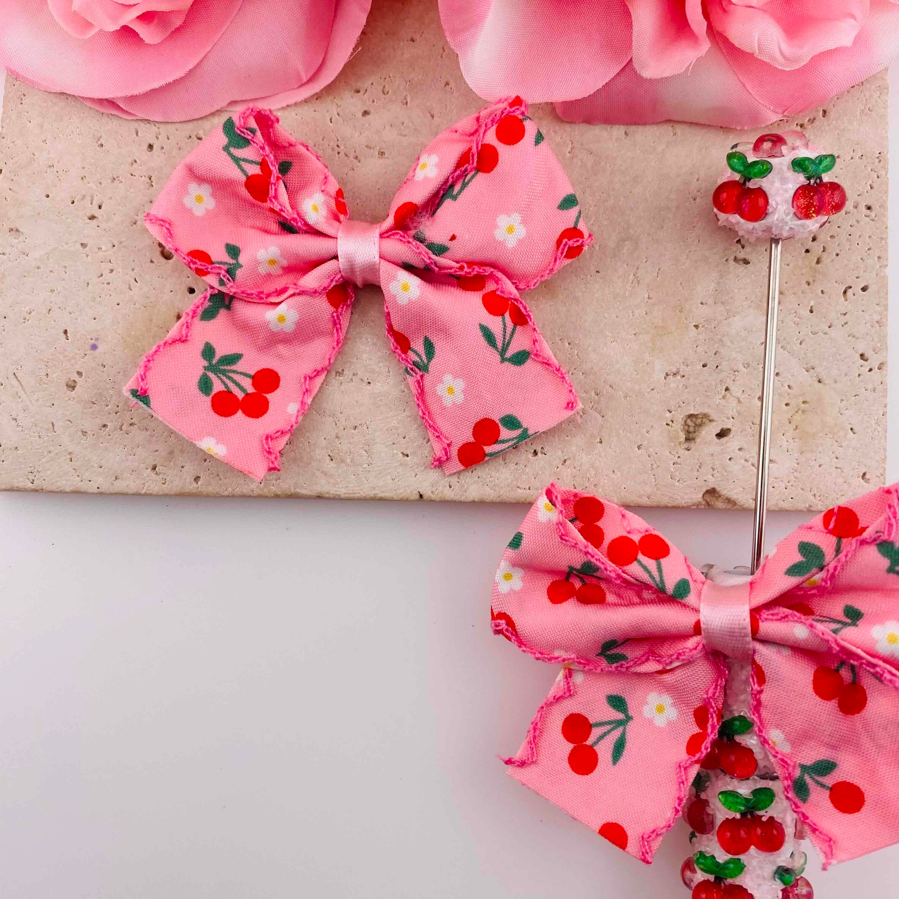 FS19870-Colorful Fruit Fabric Bow