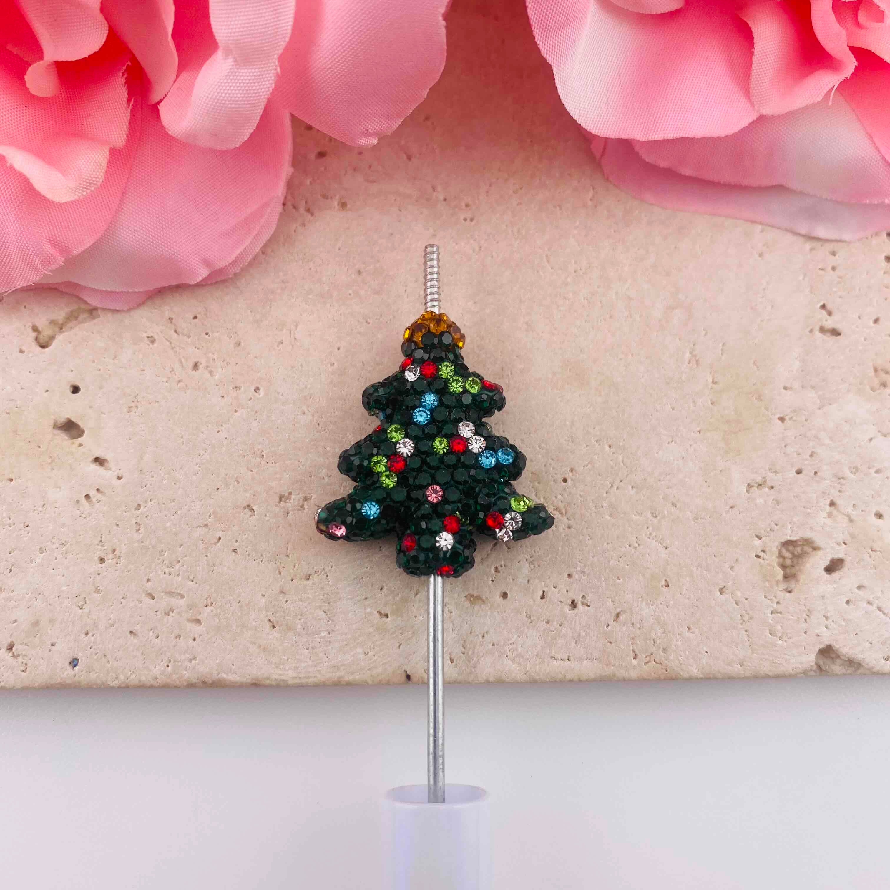 FS19905-About 27*30mm Rhinestone Christmas Tree Beads