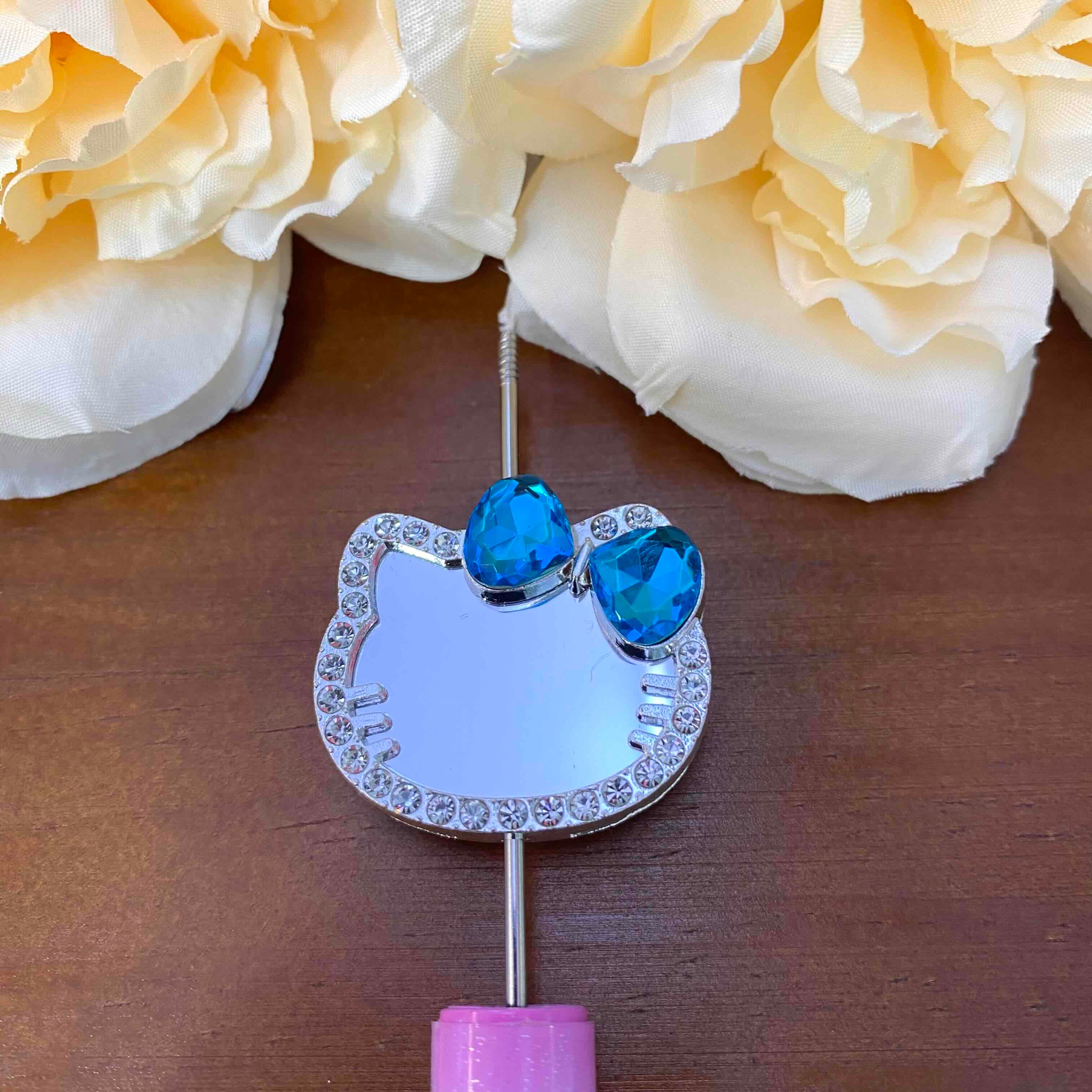 FS20630-Hello Kitty Mirror Metal Beads