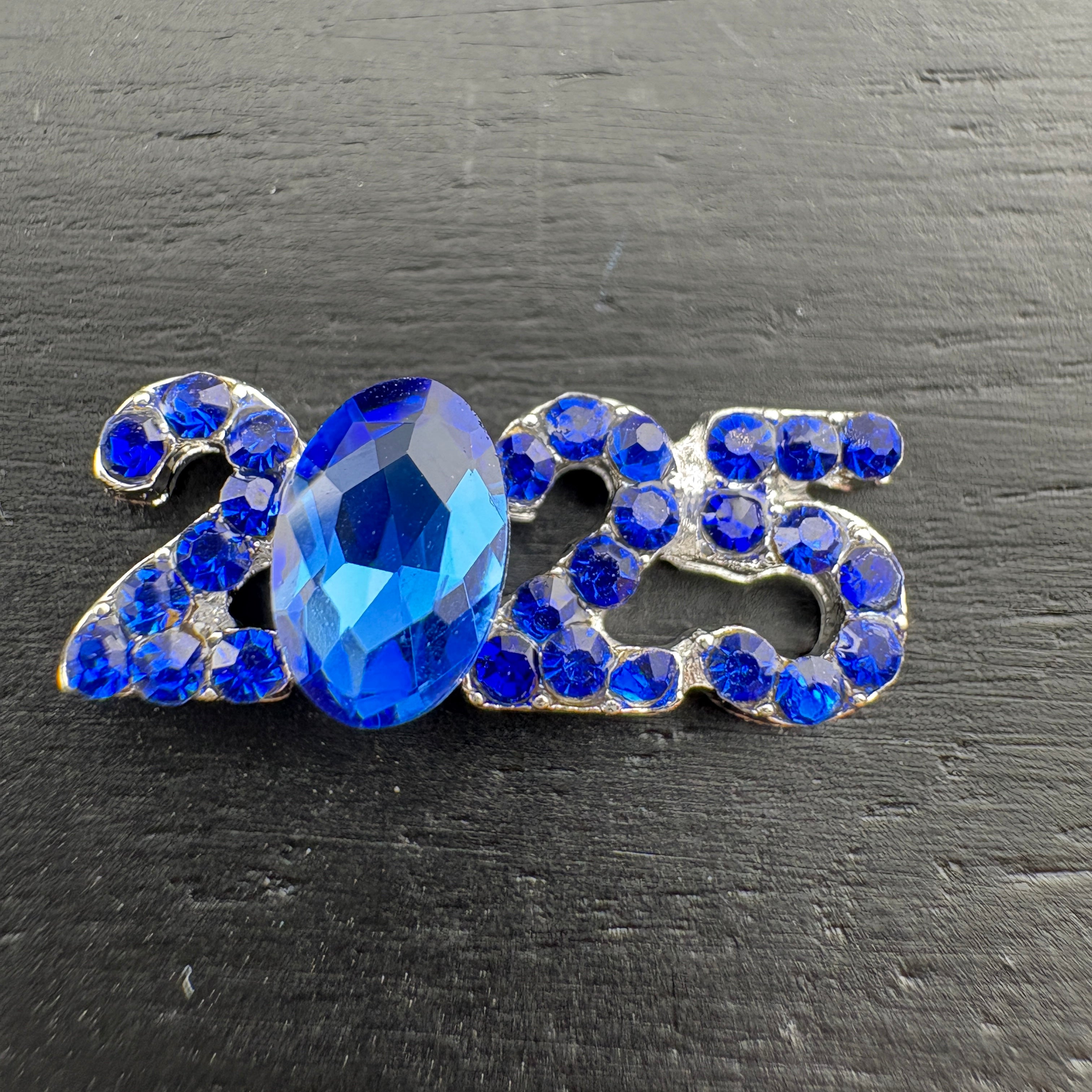 FS2614- 15*6mm 2025 Year Crystal Charms